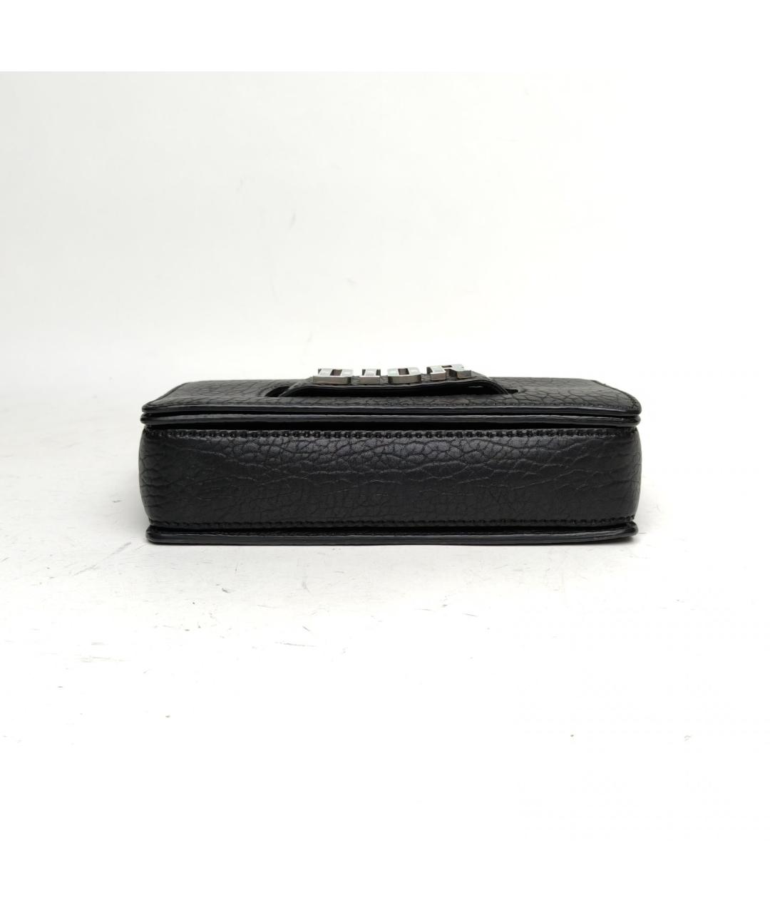 CHRISTIAN DIOR Черная кожаная сумка через плечо, фото 2