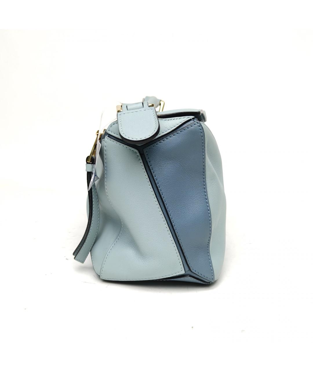 LOEWE Голубая кожаная сумка через плечо, фото 5