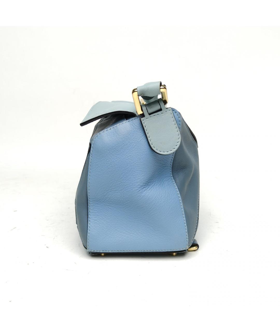 LOEWE Голубая кожаная сумка через плечо, фото 3