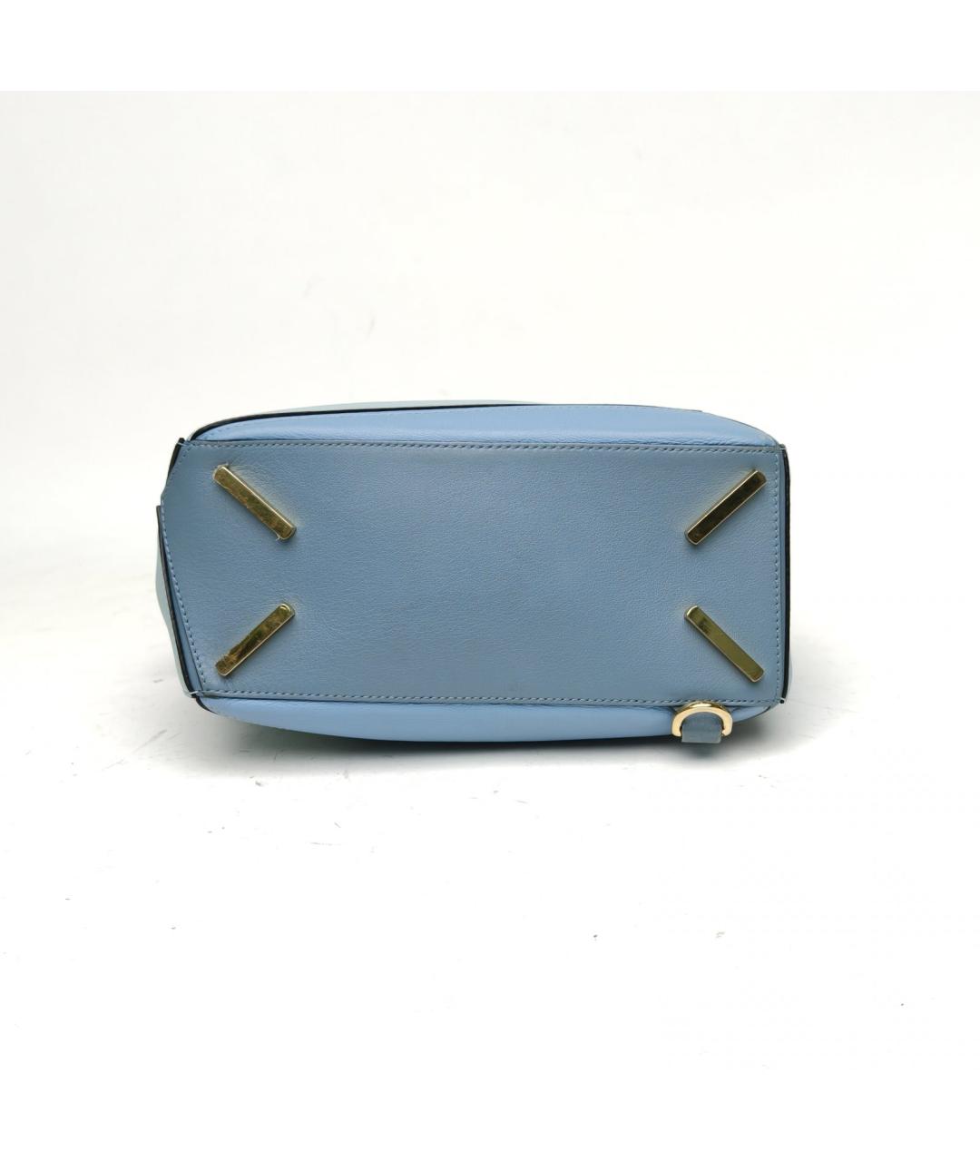 LOEWE Голубая кожаная сумка через плечо, фото 6