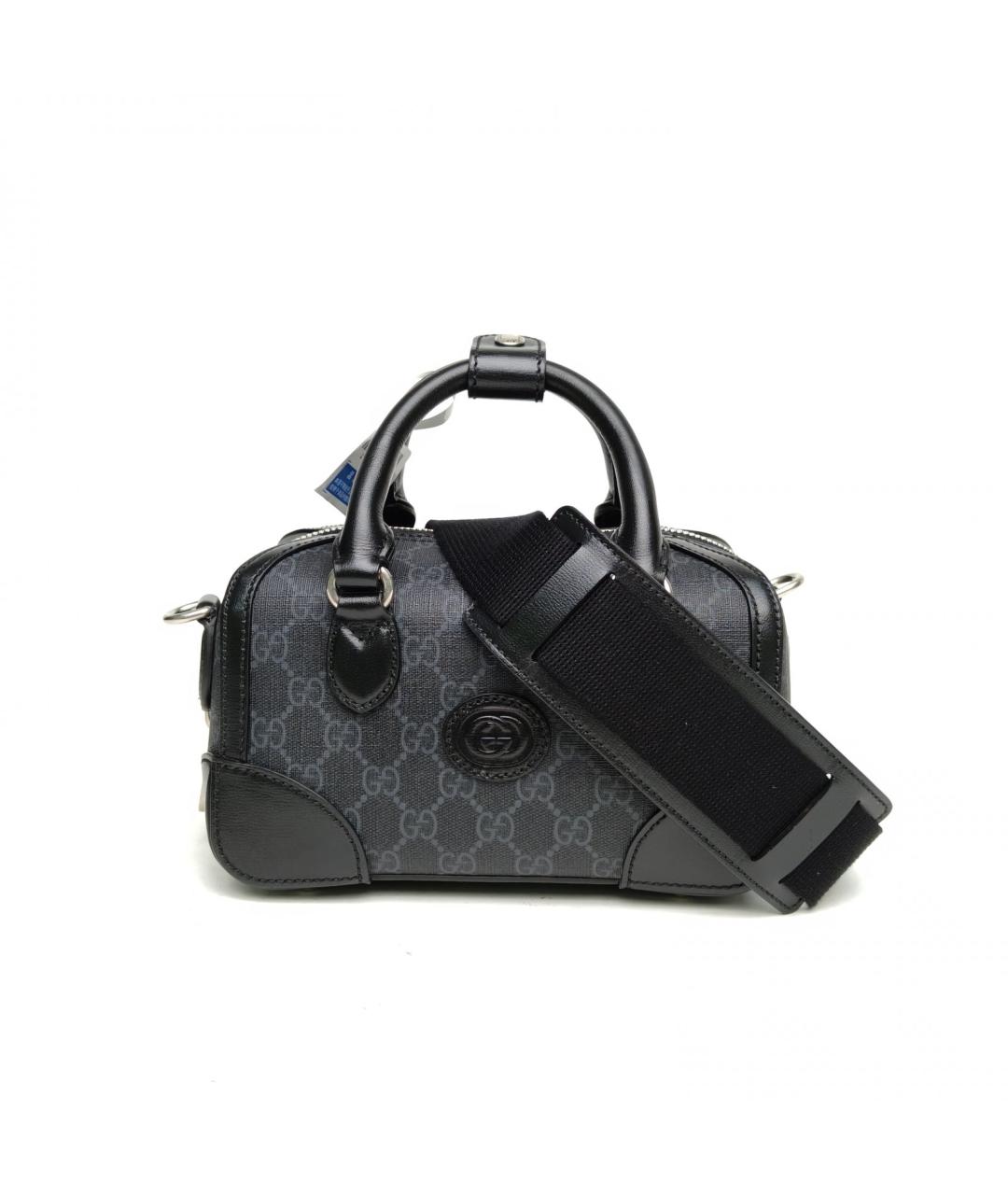 GUCCI Черная сумка через плечо из искусственной кожи, фото 2