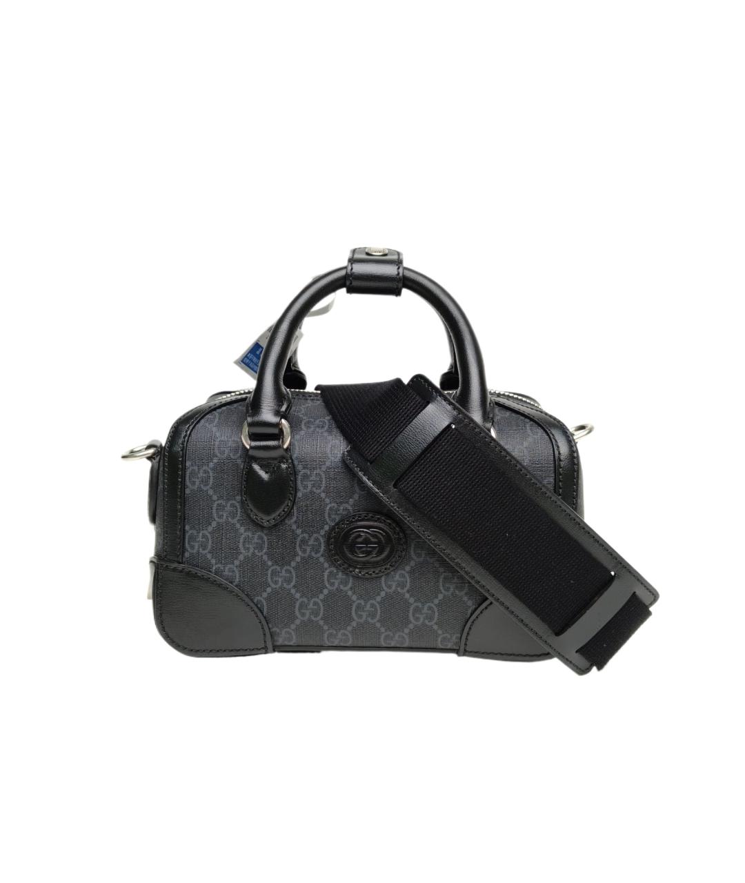 GUCCI Черная сумка через плечо из искусственной кожи, фото 1