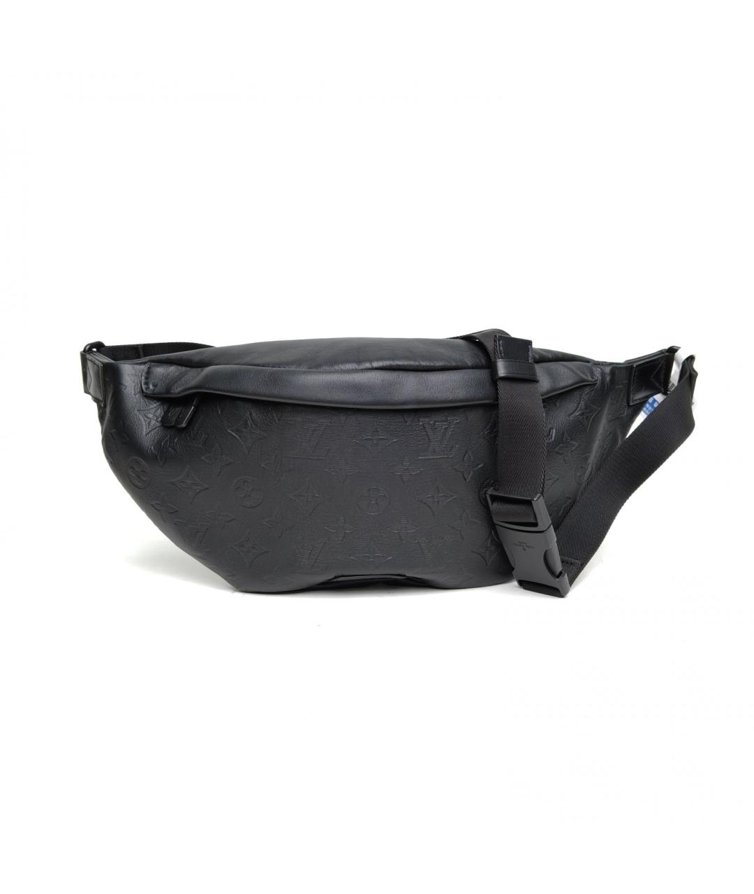 LOUIS VUITTON Черная кожаная поясная сумка, фото 2