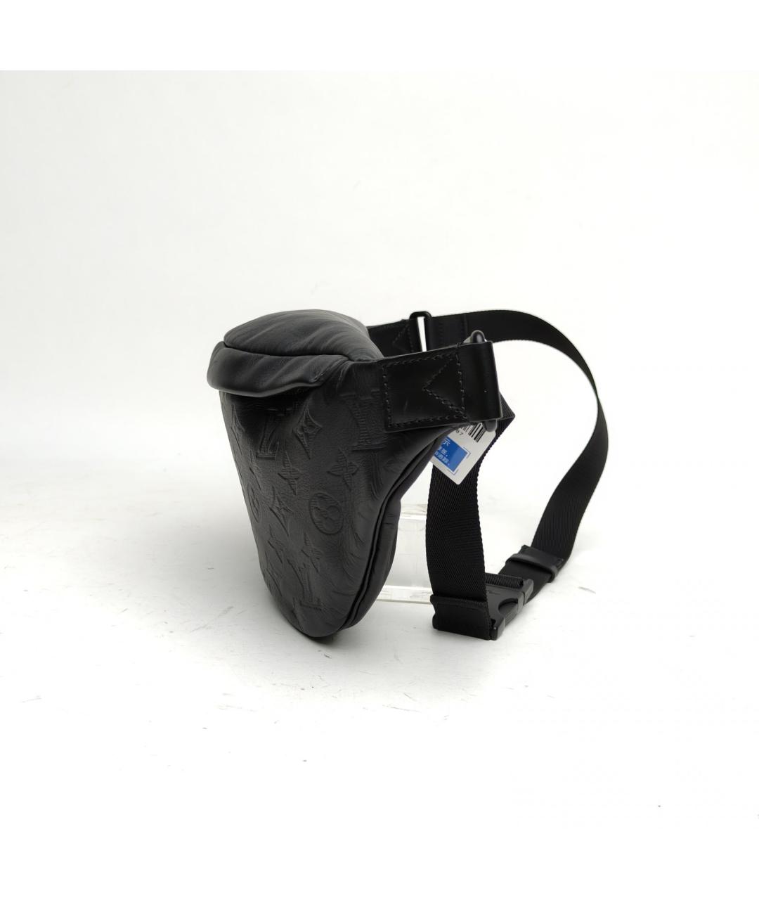 LOUIS VUITTON Черная кожаная поясная сумка, фото 3