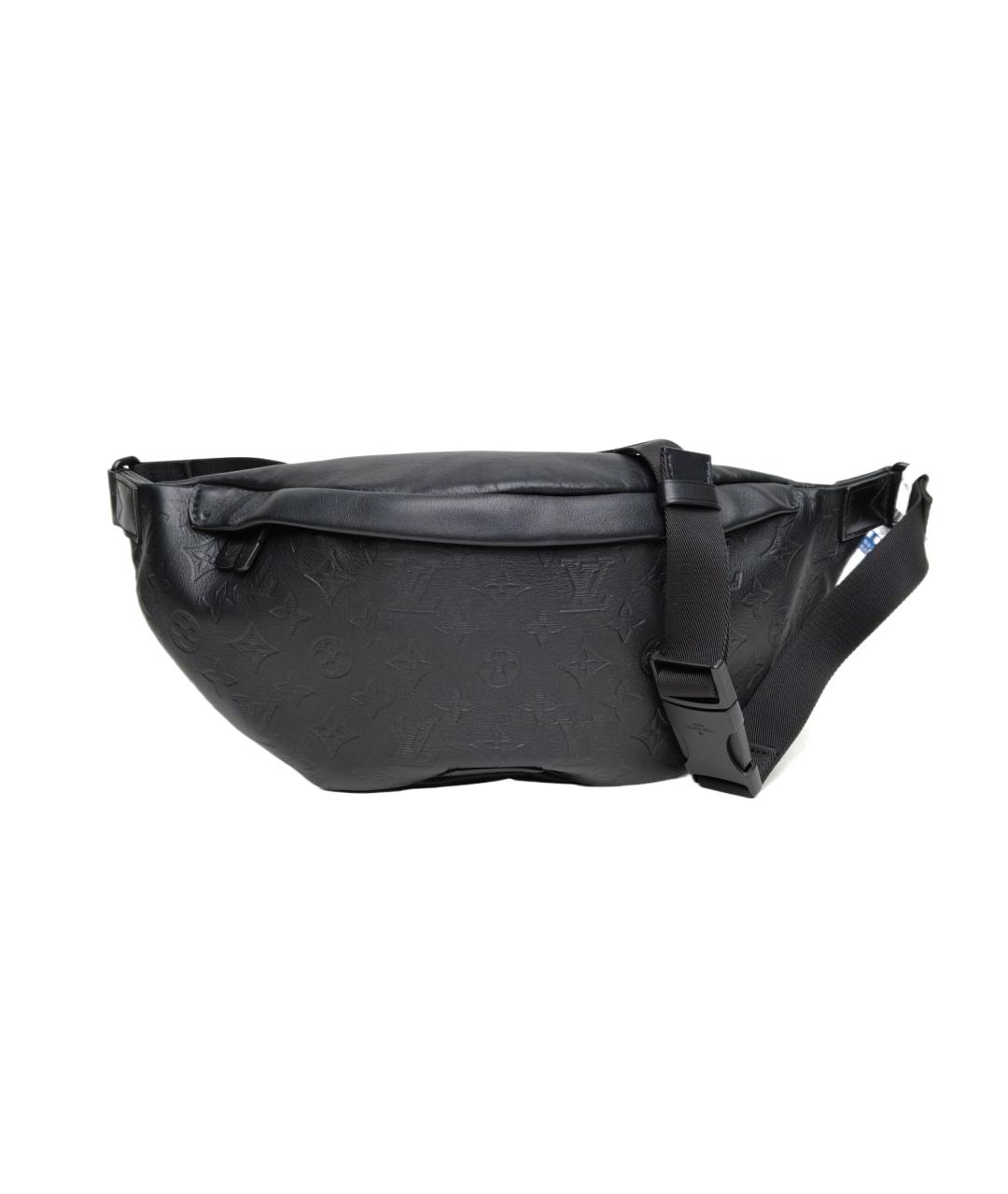 LOUIS VUITTON Черная кожаная поясная сумка, фото 9