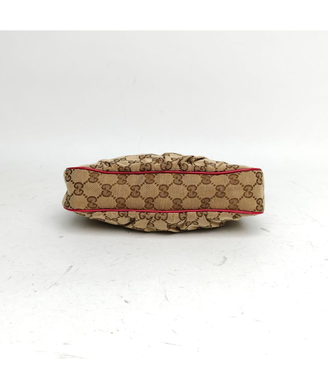 GUCCI Коричневая тканевая сумка через плечо, фото 6