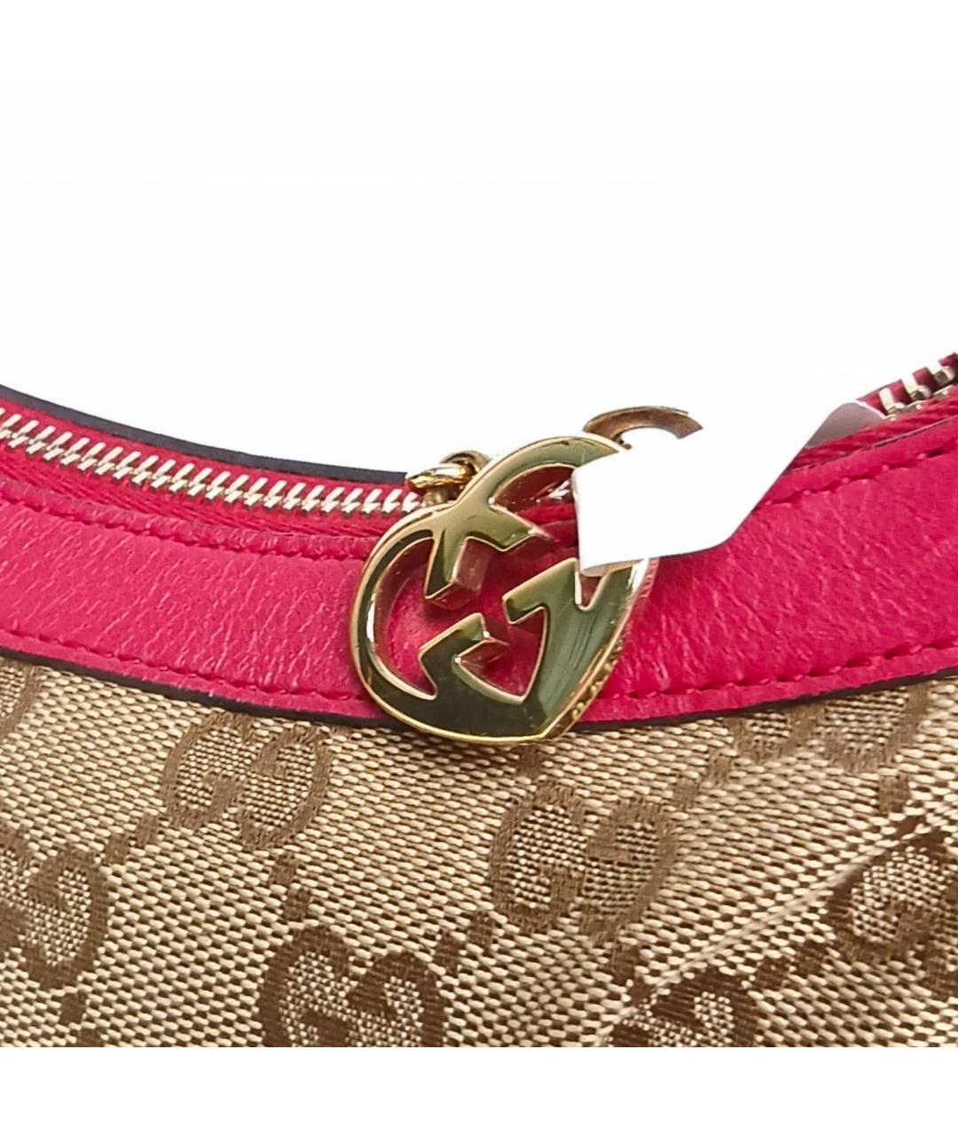 GUCCI Коричневая тканевая сумка через плечо, фото 8