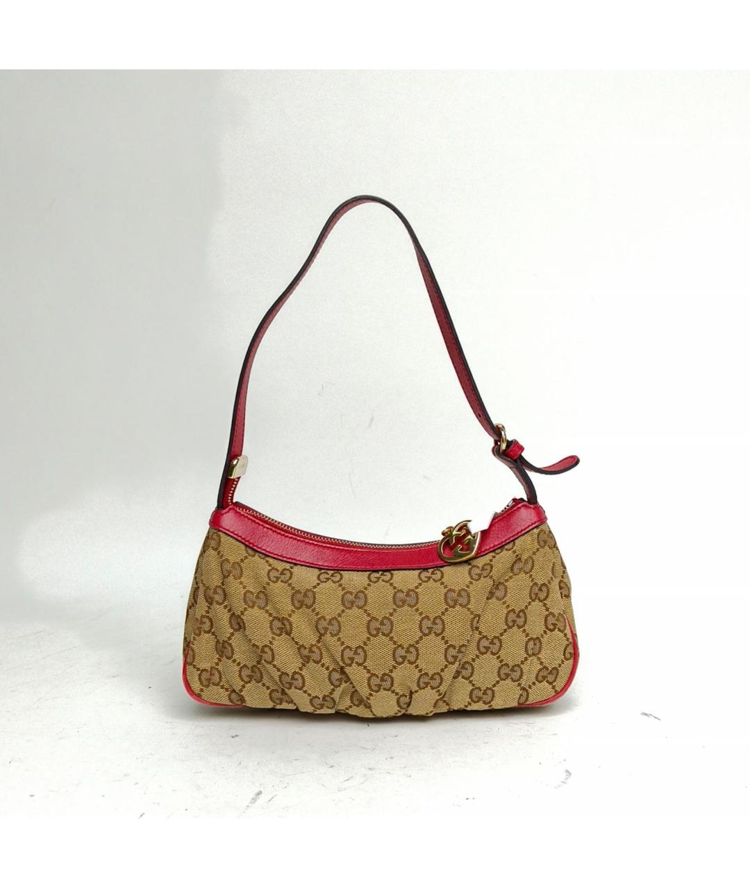 GUCCI Коричневая тканевая сумка через плечо, фото 2