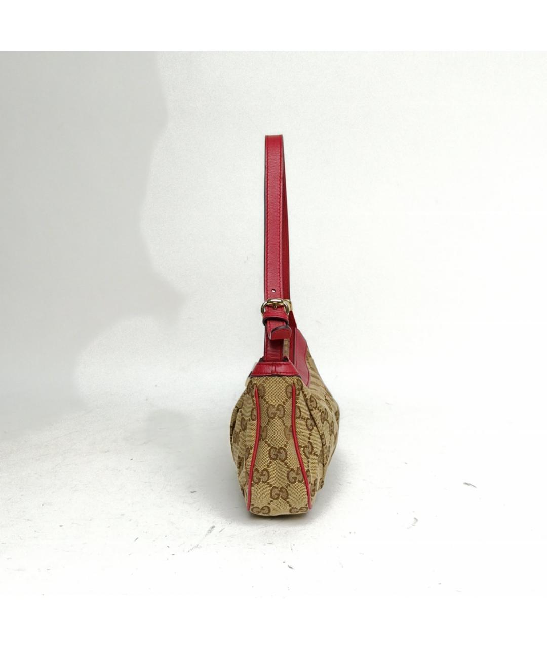 GUCCI Коричневая тканевая сумка через плечо, фото 3