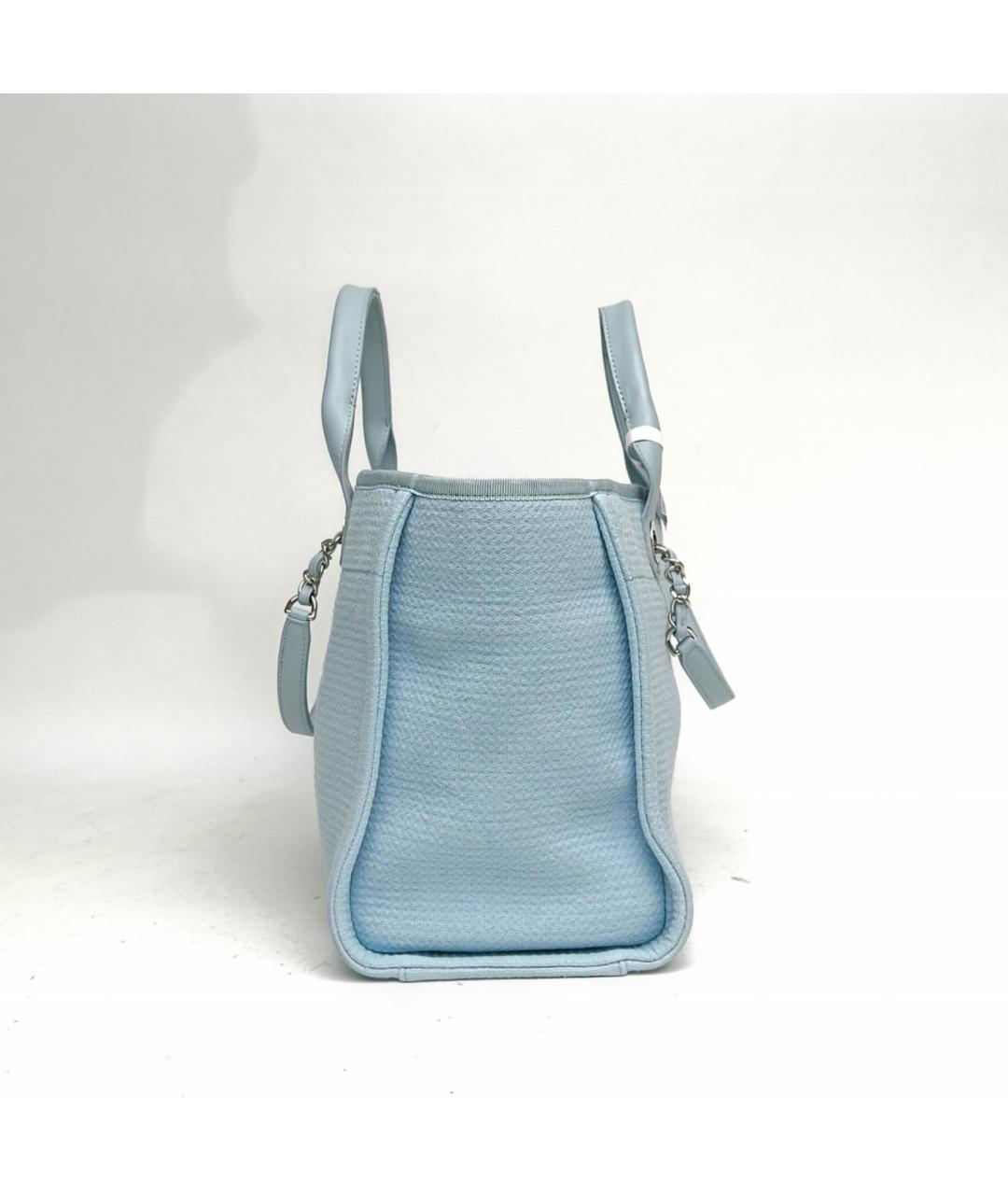 CHANEL Голубая сумка через плечо, фото 3