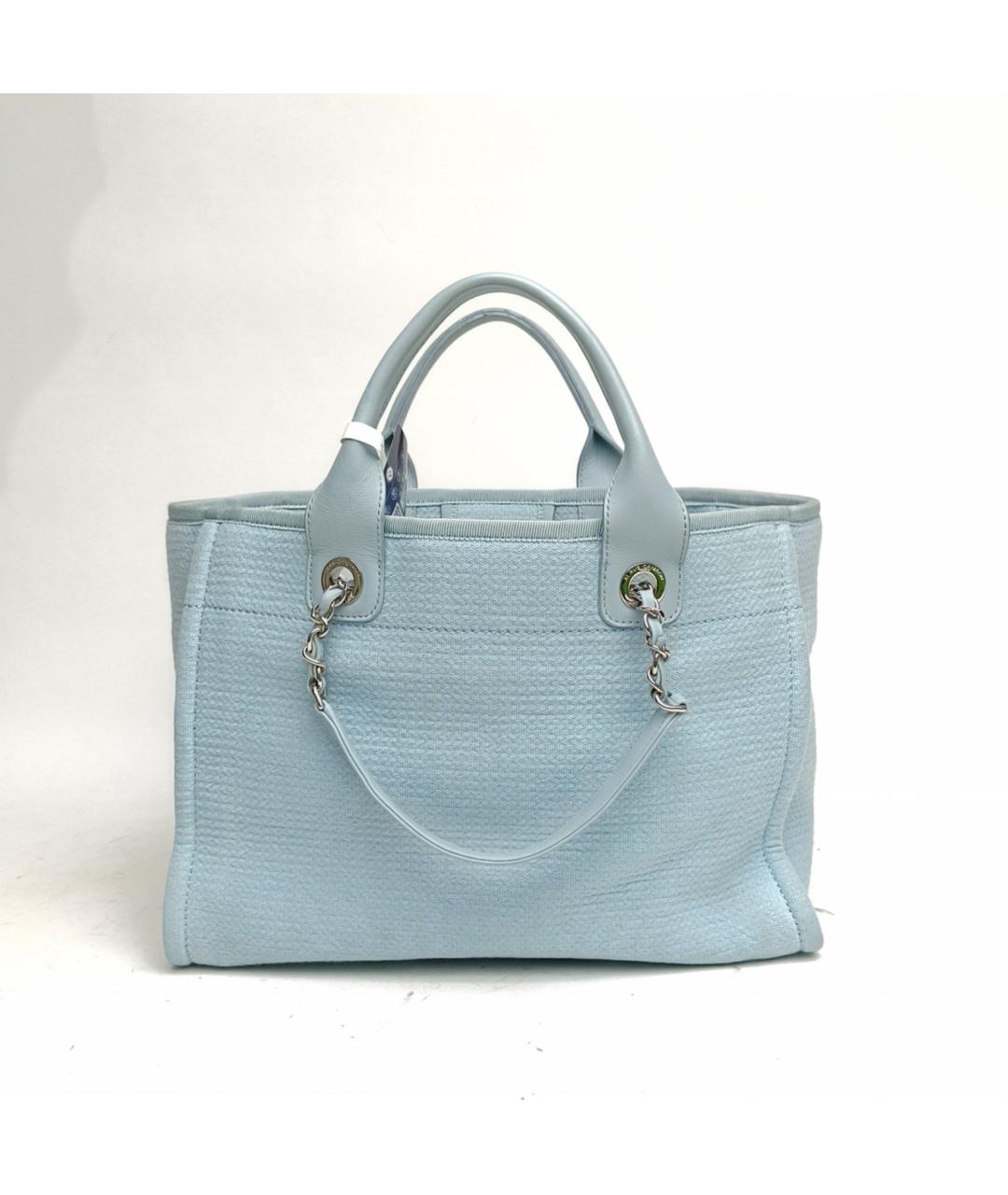 CHANEL Голубая сумка через плечо, фото 4