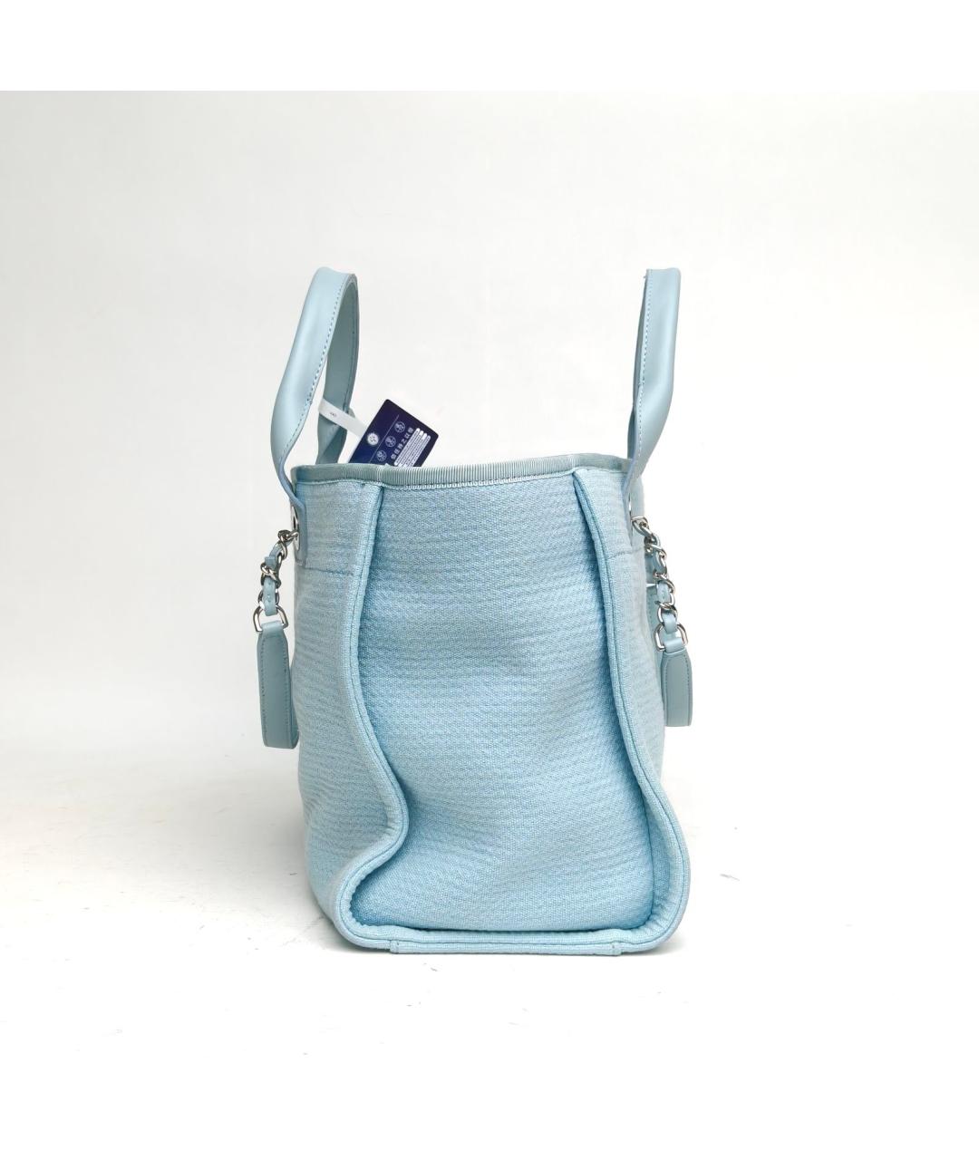 CHANEL Голубая сумка через плечо, фото 5