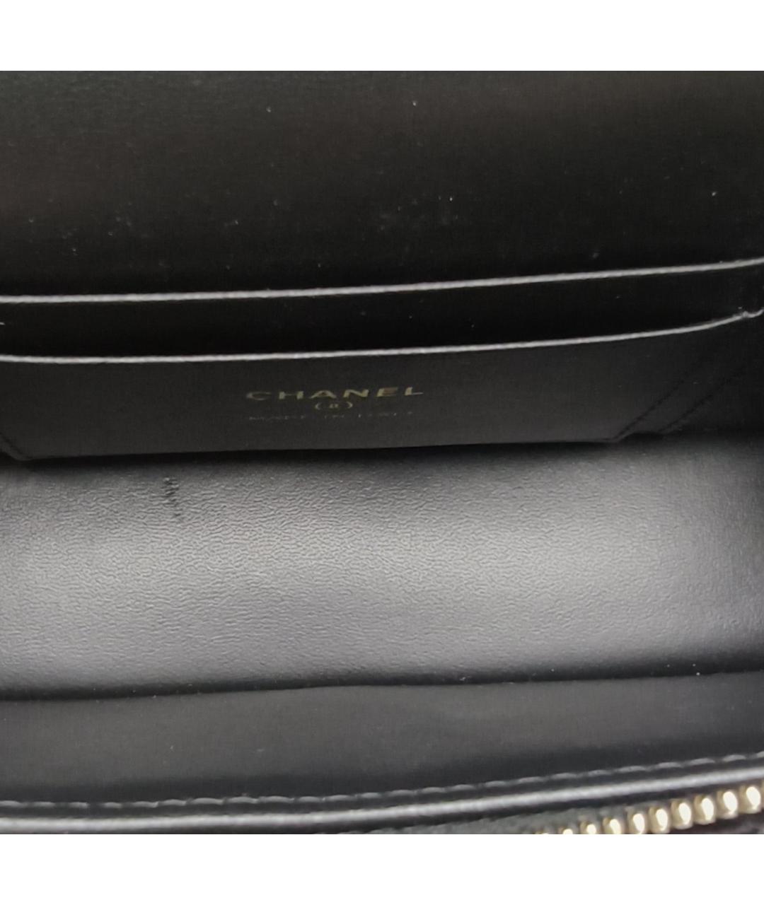 CHANEL Черная бархатная сумка через плечо, фото 6