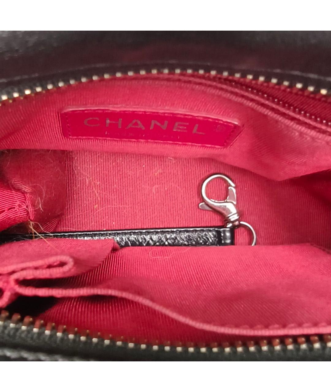 CHANEL Черная кожаная сумка через плечо, фото 7