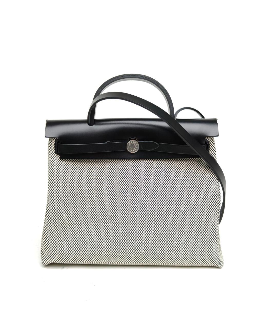 HERMES Черная тканевая сумка через плечо, фото 2