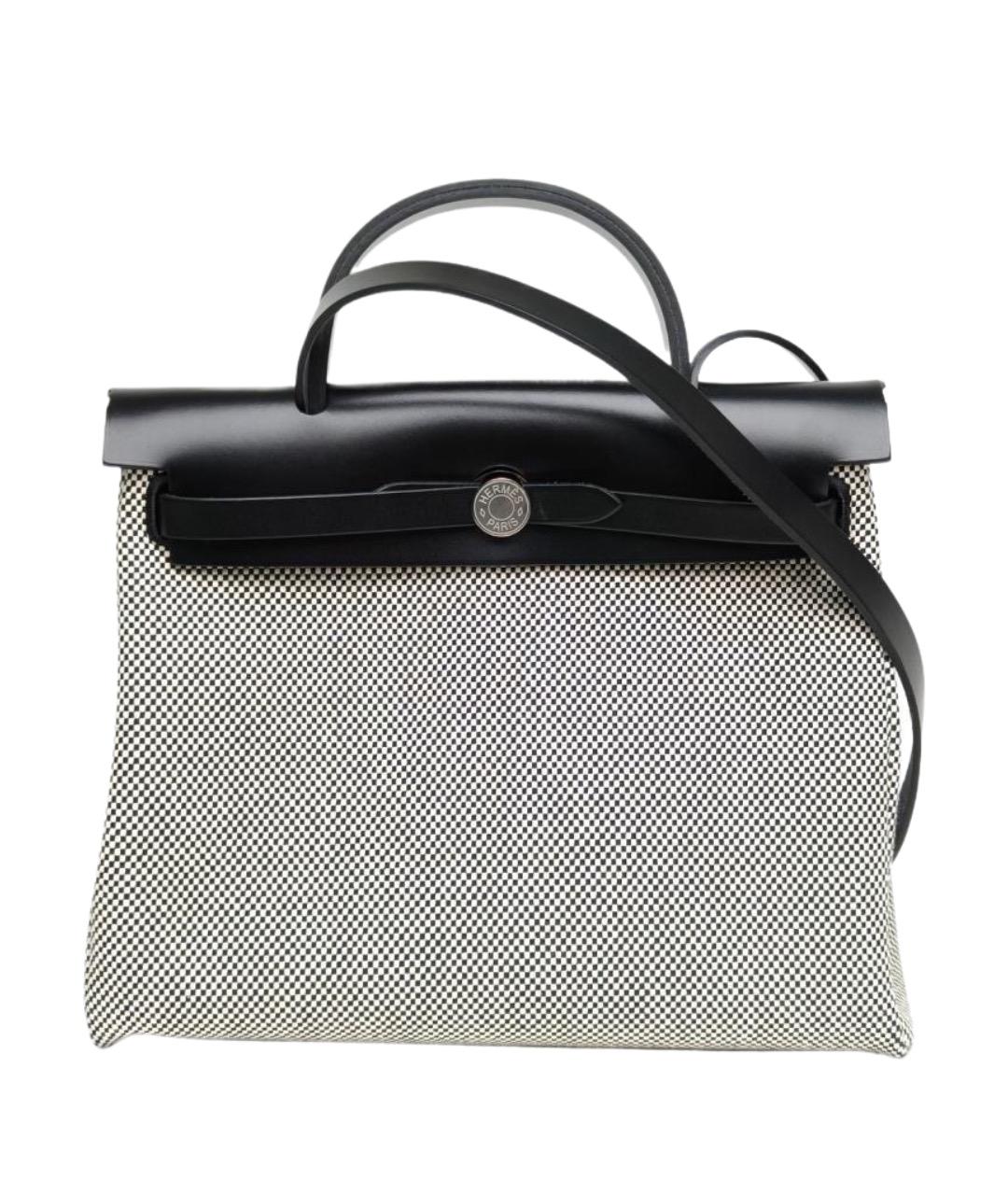 HERMES Черная тканевая сумка через плечо, фото 1