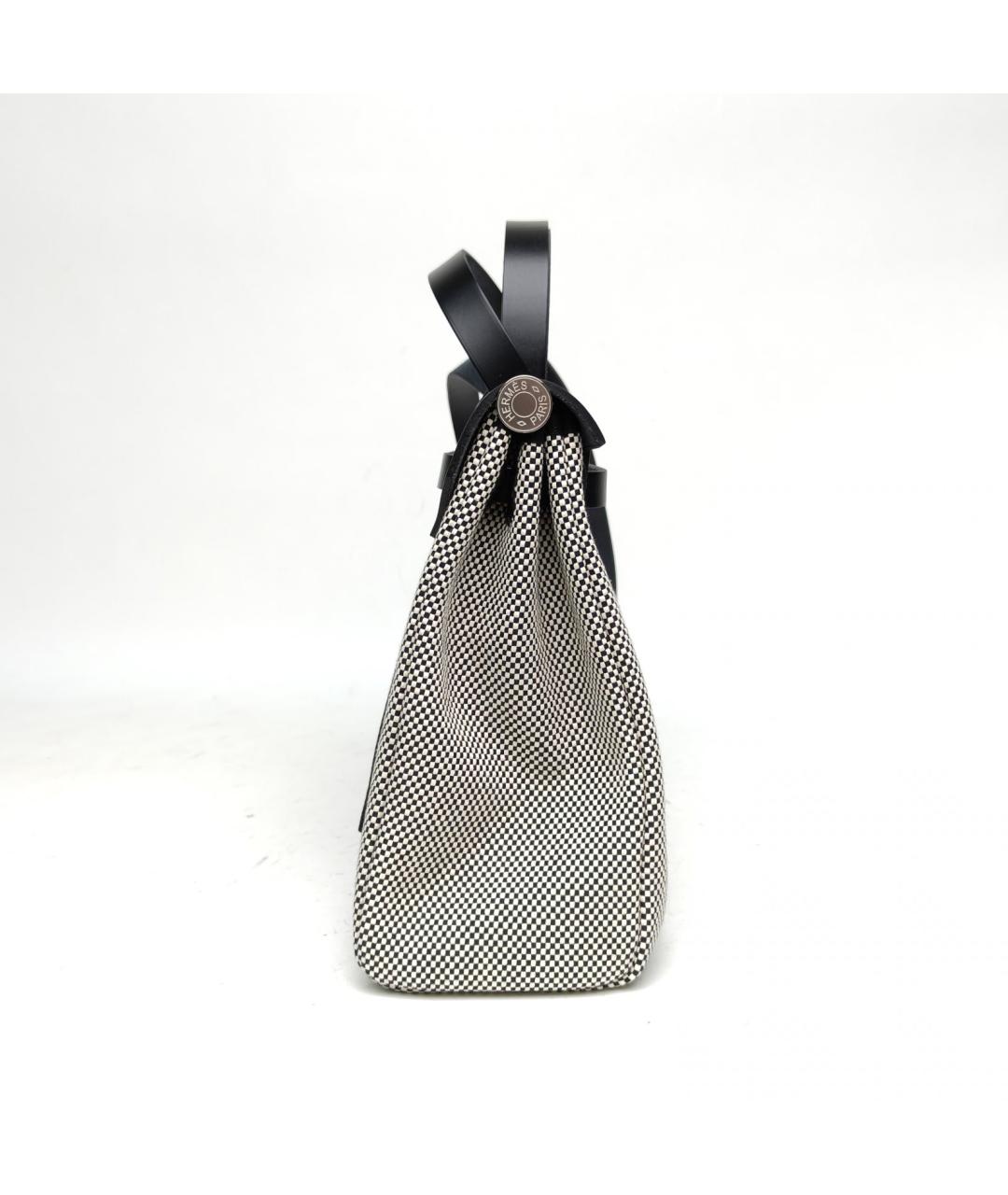 HERMES Черная тканевая сумка через плечо, фото 5