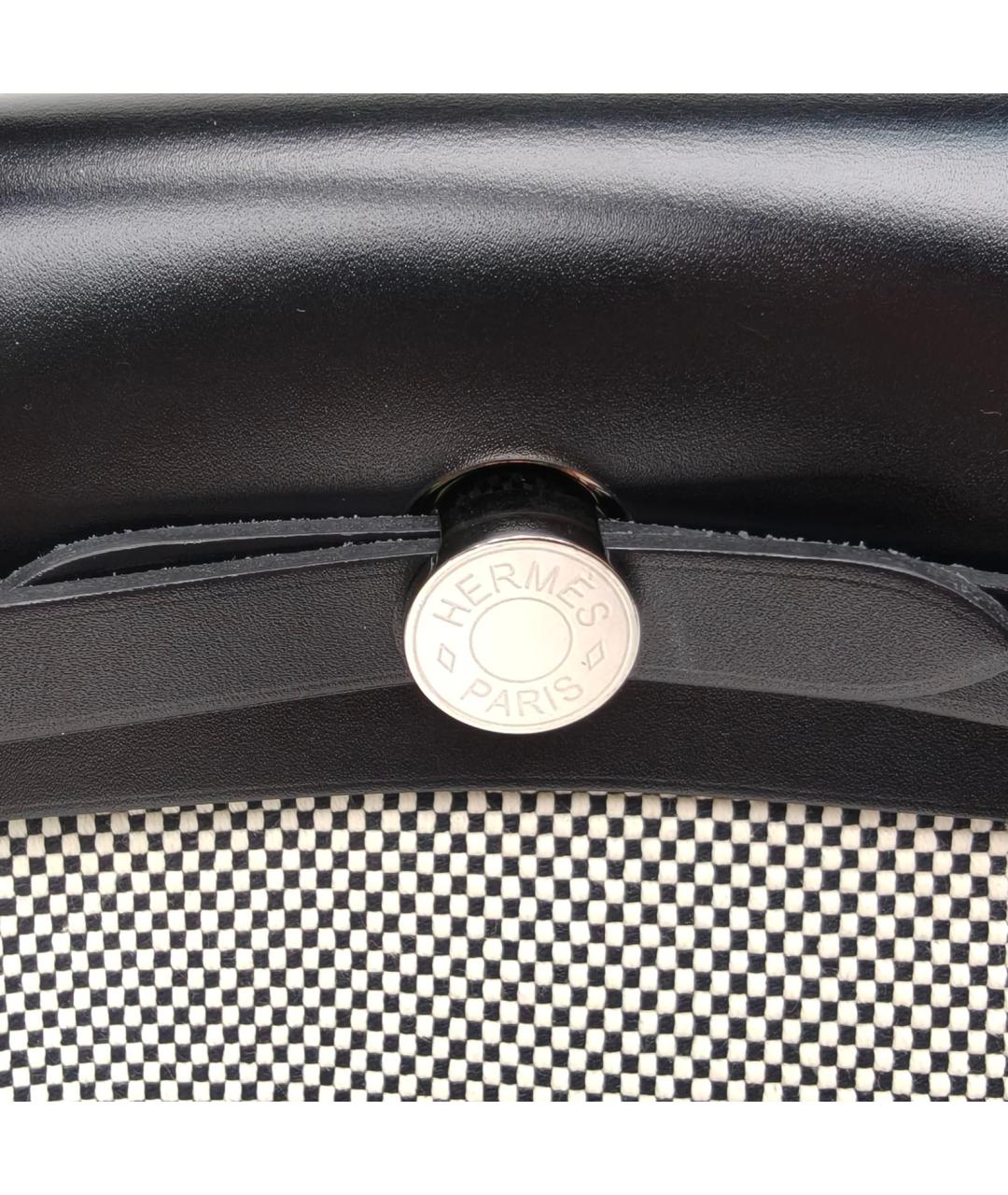 HERMES Черная тканевая сумка через плечо, фото 7