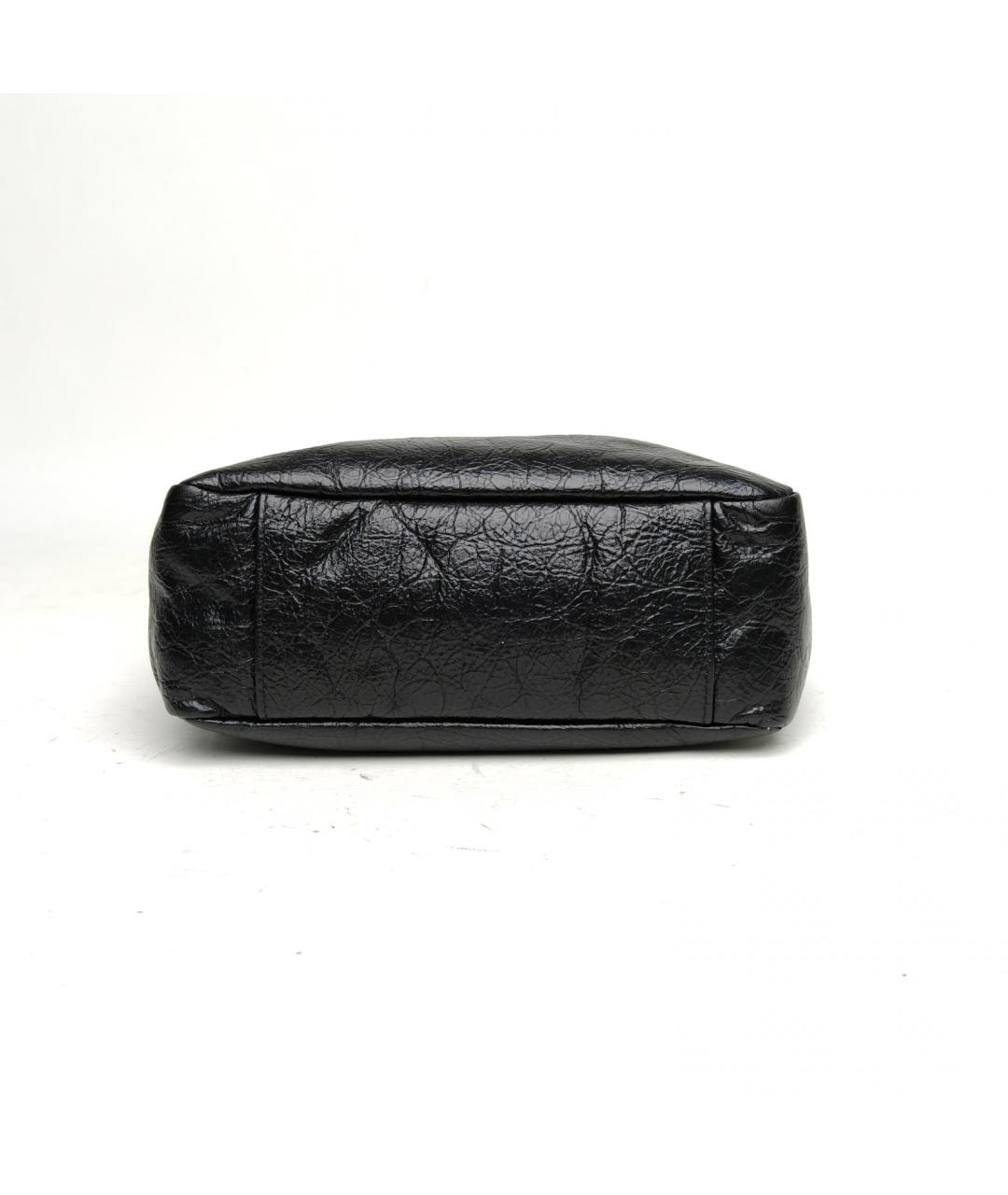 BALENCIAGA Черная кожаная сумка через плечо, фото 6