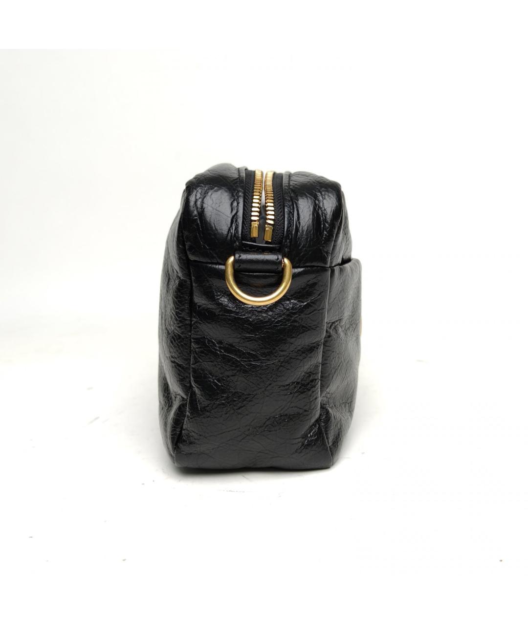 BALENCIAGA Черная кожаная сумка через плечо, фото 5