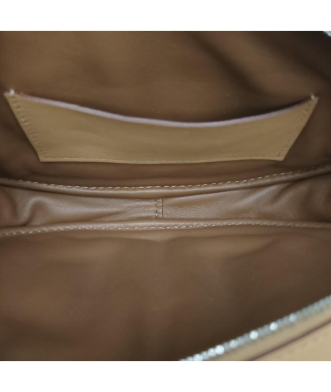 HERMES Бежевая кожаная сумка через плечо, фото 7