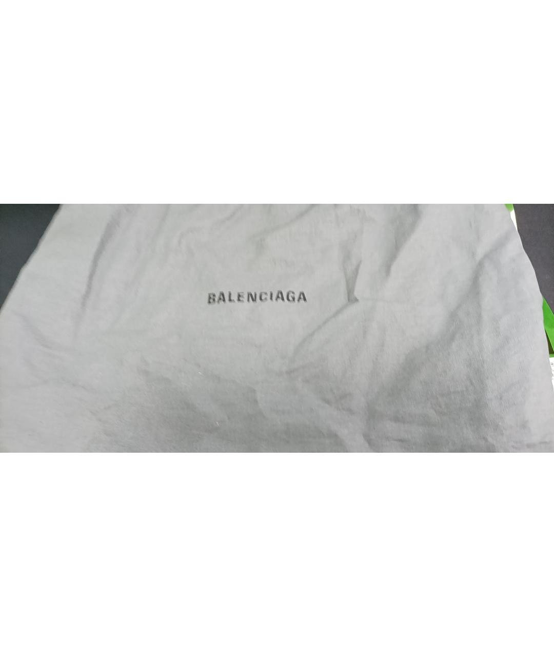 BALENCIAGA Черная кожаная сумка через плечо, фото 9