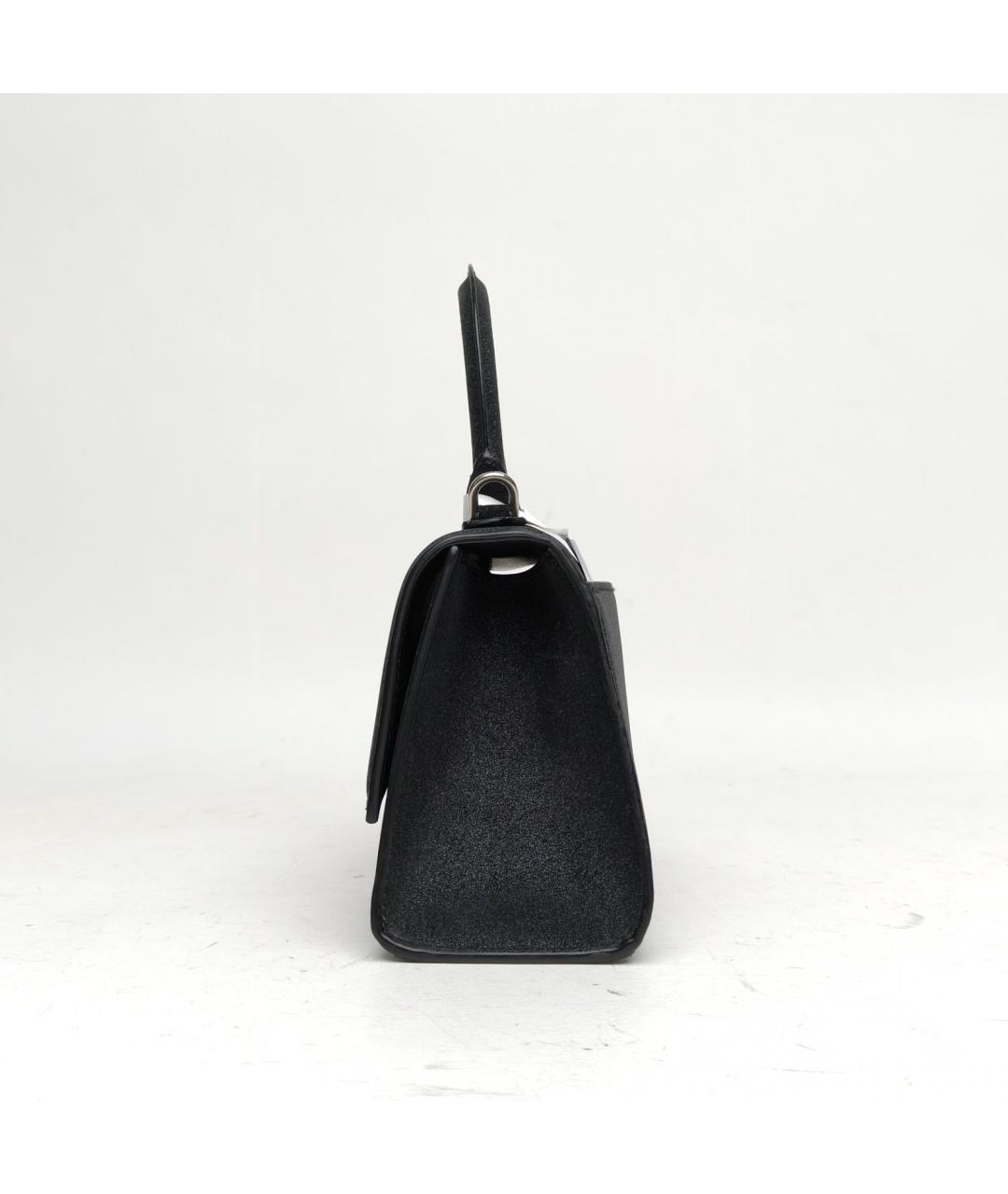 BALENCIAGA Черная кожаная сумка через плечо, фото 3