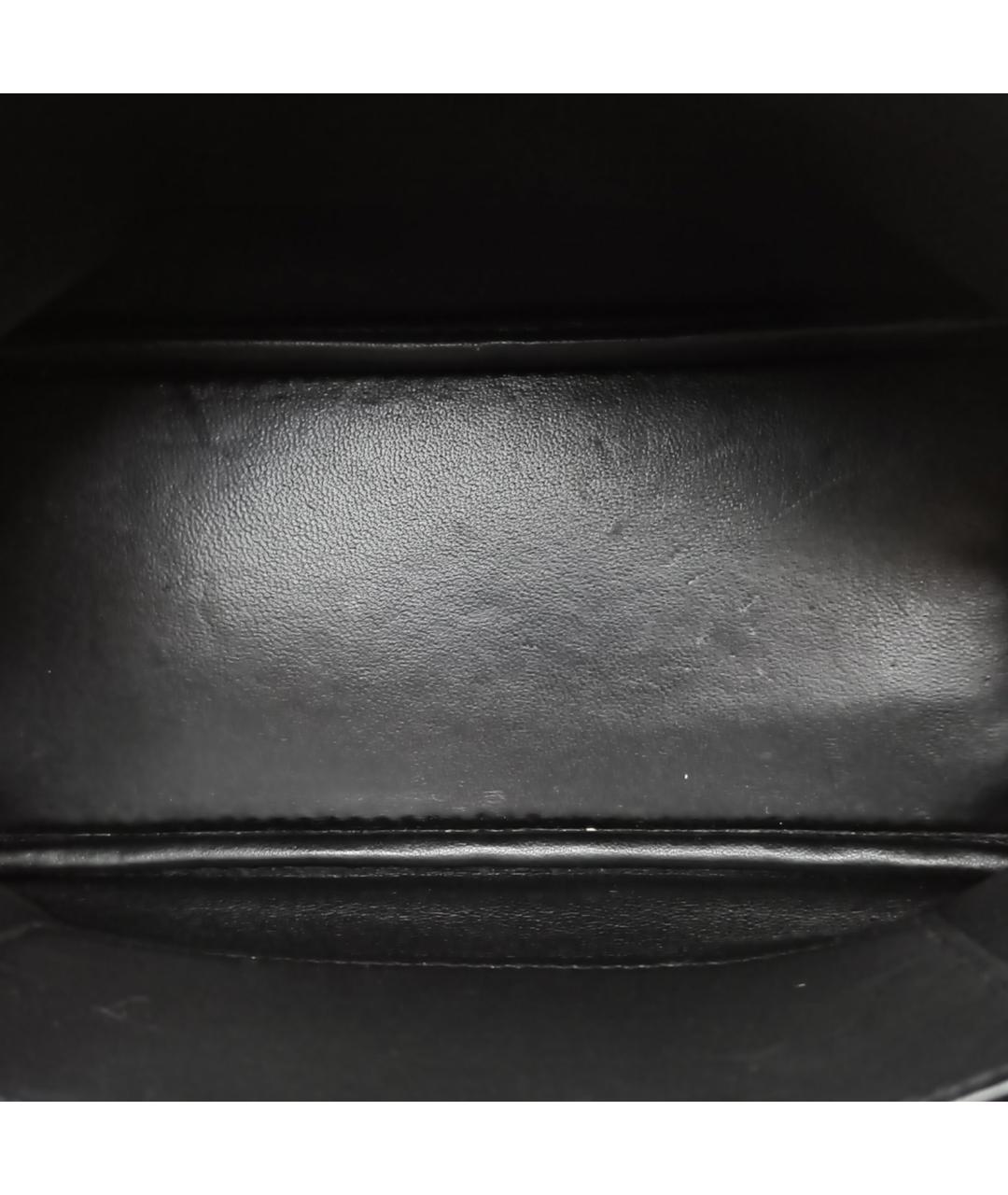 HERMES Черная кожаная сумка с короткими ручками, фото 10