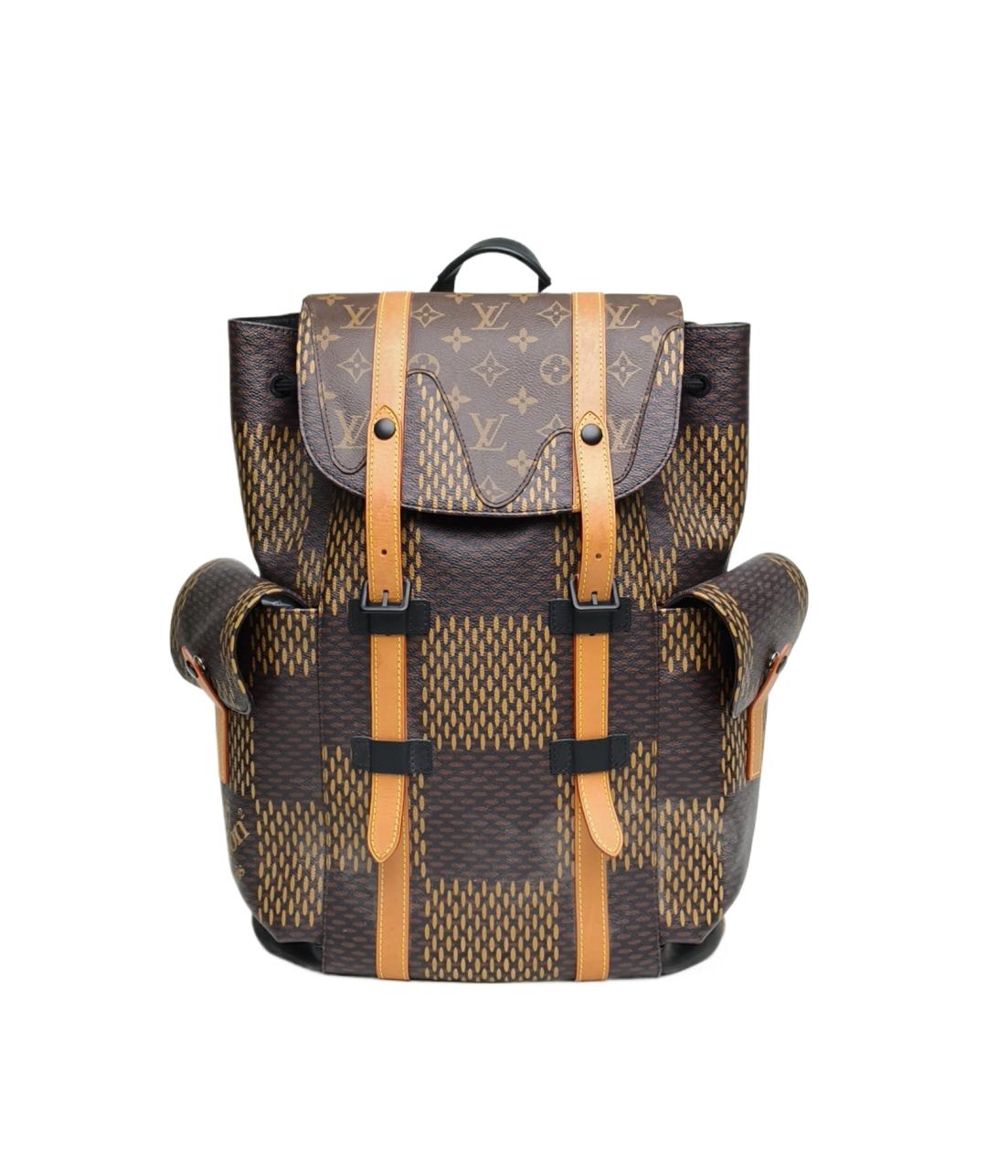 LOUIS VUITTON Коричневый рюкзак, фото 9