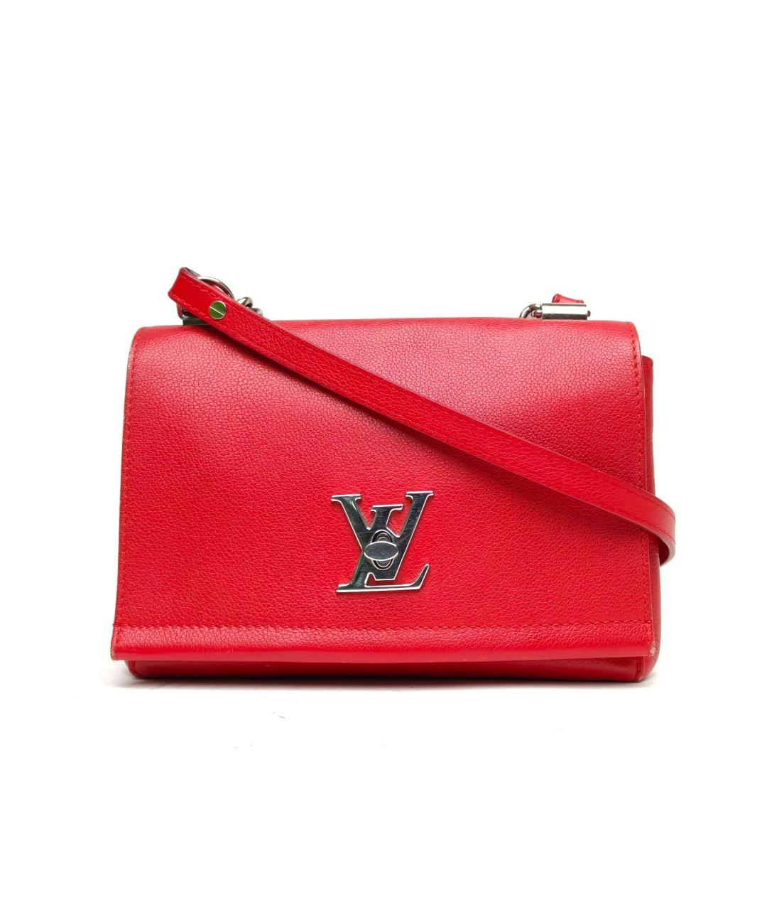 LOUIS VUITTON Красная кожаная сумка через плечо, фото 2