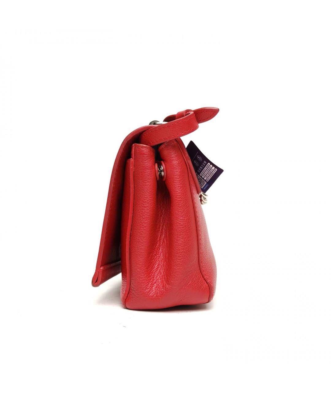 LOUIS VUITTON Красная кожаная сумка через плечо, фото 3