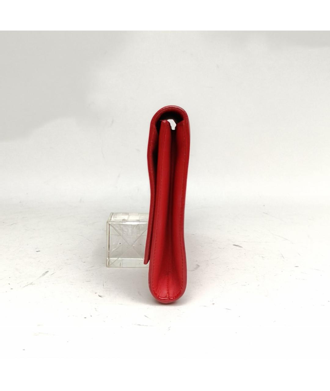 SAINT LAURENT Красная кожаная сумка через плечо, фото 3