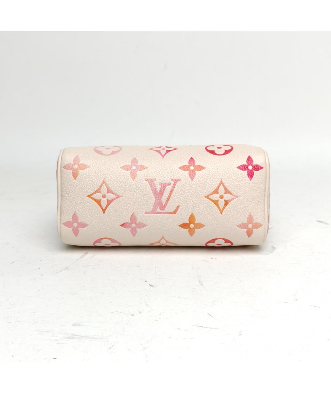 LOUIS VUITTON Белая кожаная сумка с короткими ручками, фото 4