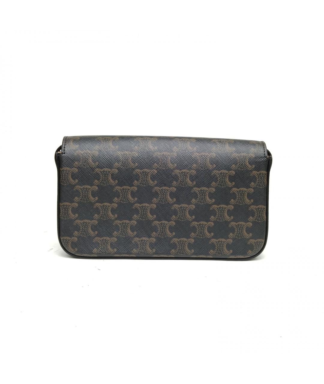 CELINE Коричневая сумка через плечо, фото 4