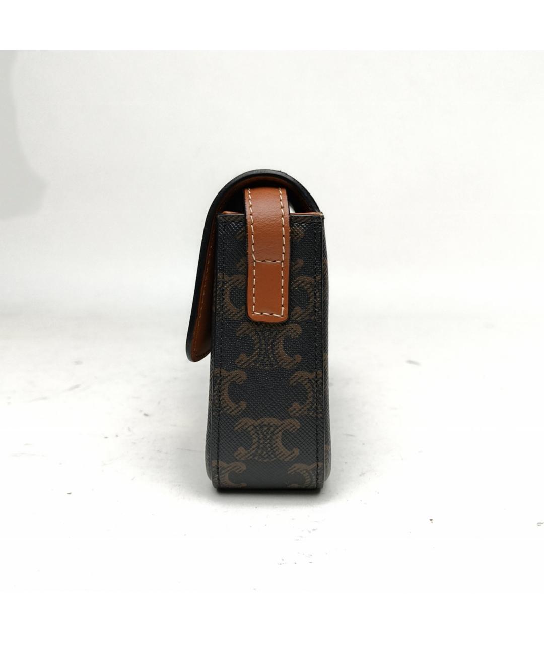 CELINE Коричневая сумка через плечо, фото 3