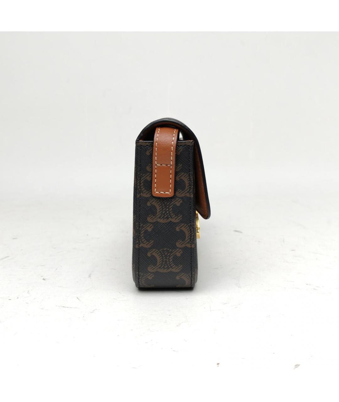 CELINE Коричневая сумка через плечо, фото 5