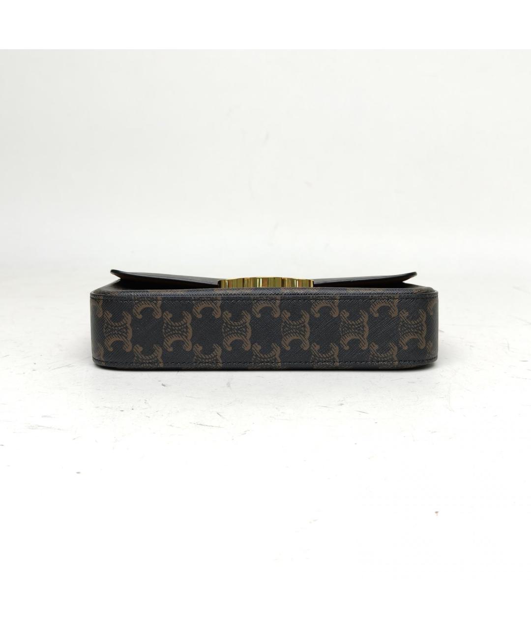 CELINE Коричневая сумка через плечо, фото 6