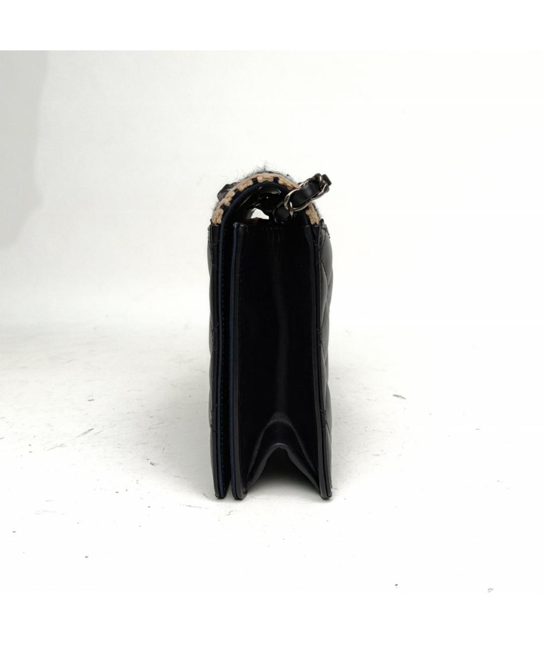 CHANEL Черная кожаная сумка через плечо, фото 3