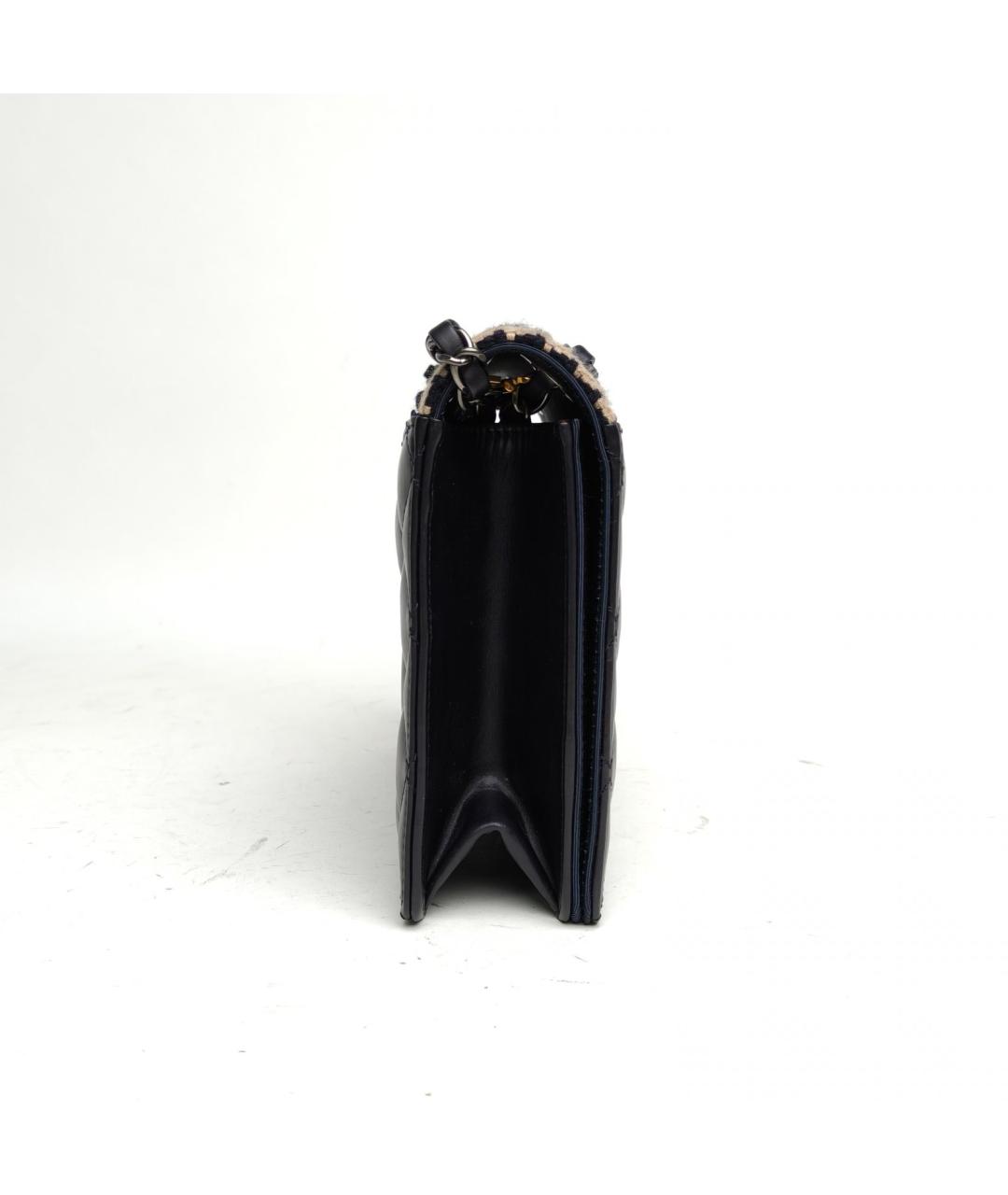 CHANEL Черная кожаная сумка через плечо, фото 5