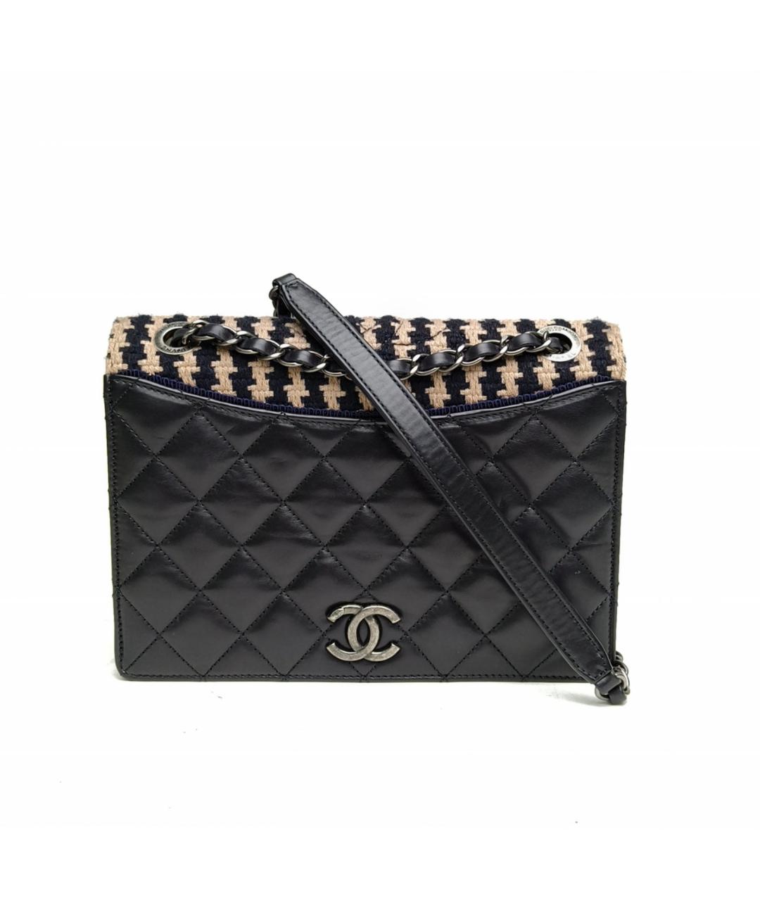 CHANEL Черная кожаная сумка через плечо, фото 2