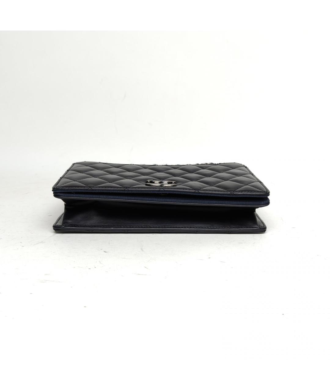 CHANEL Черная кожаная сумка через плечо, фото 6