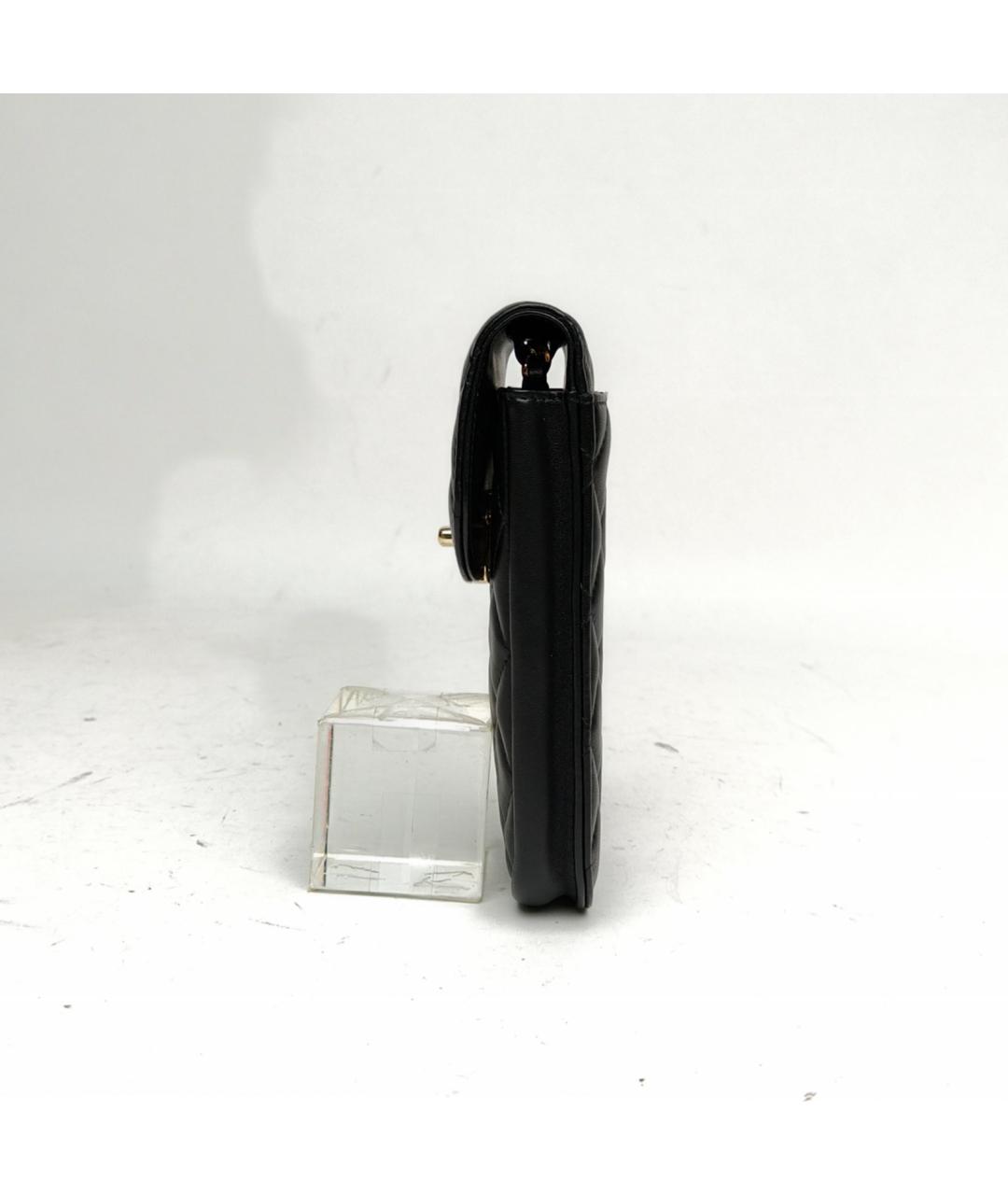 CHANEL Черная кожаная сумка через плечо, фото 3