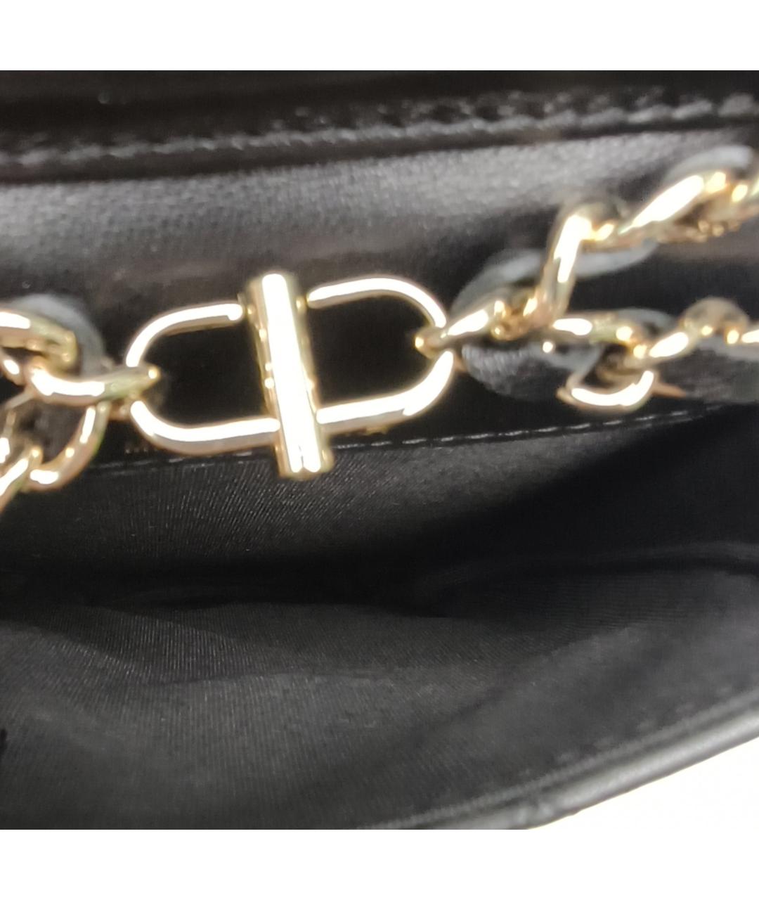 CHANEL Черная кожаная сумка через плечо, фото 8