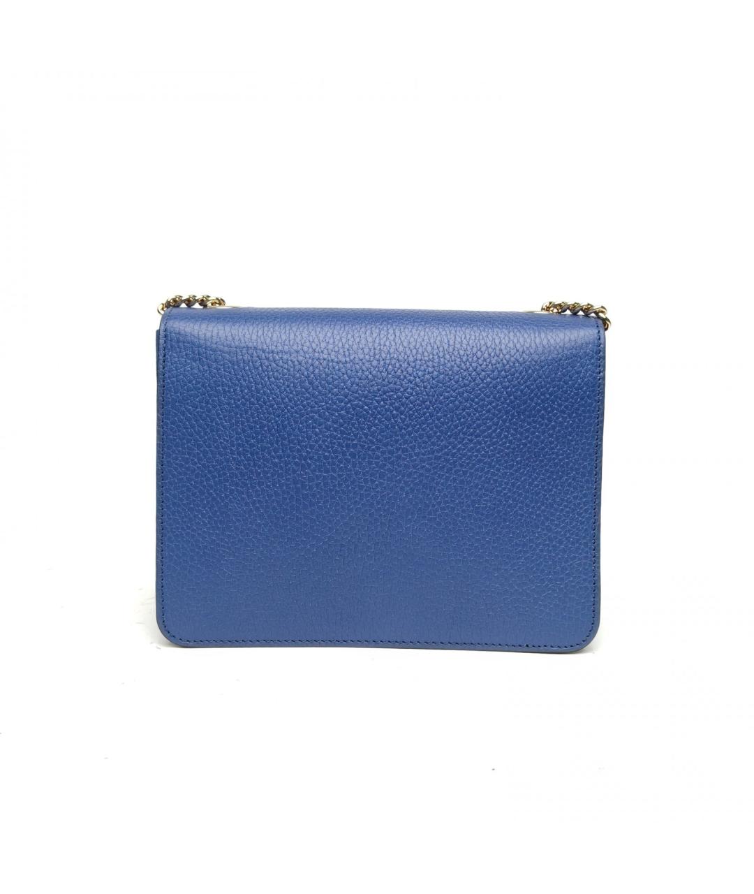 GUCCI Синяя кожаная сумка через плечо, фото 4