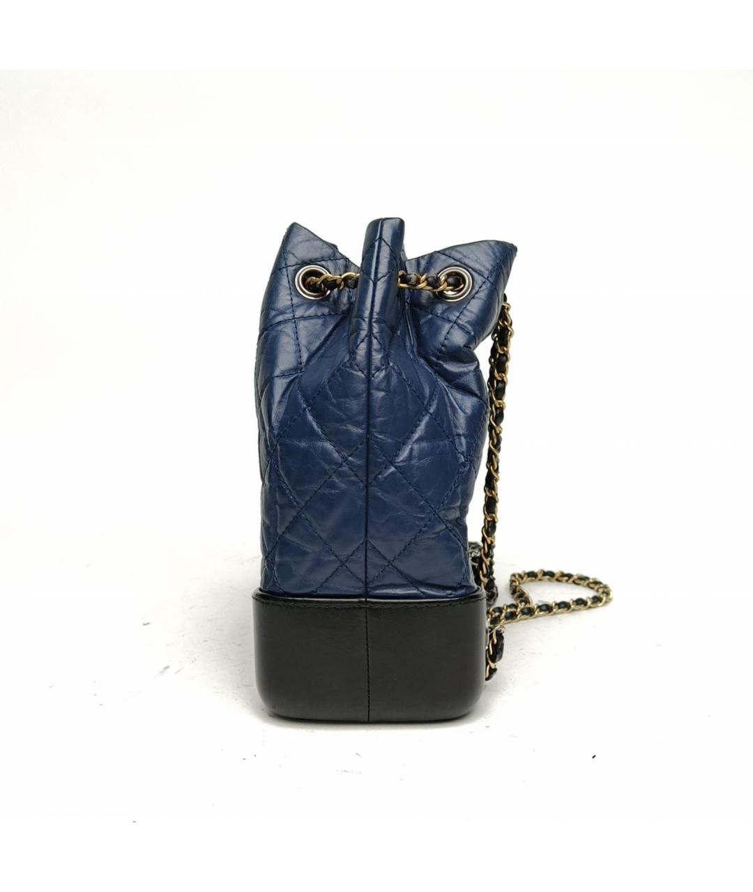 CHANEL Синяя кожаная сумка через плечо, фото 3