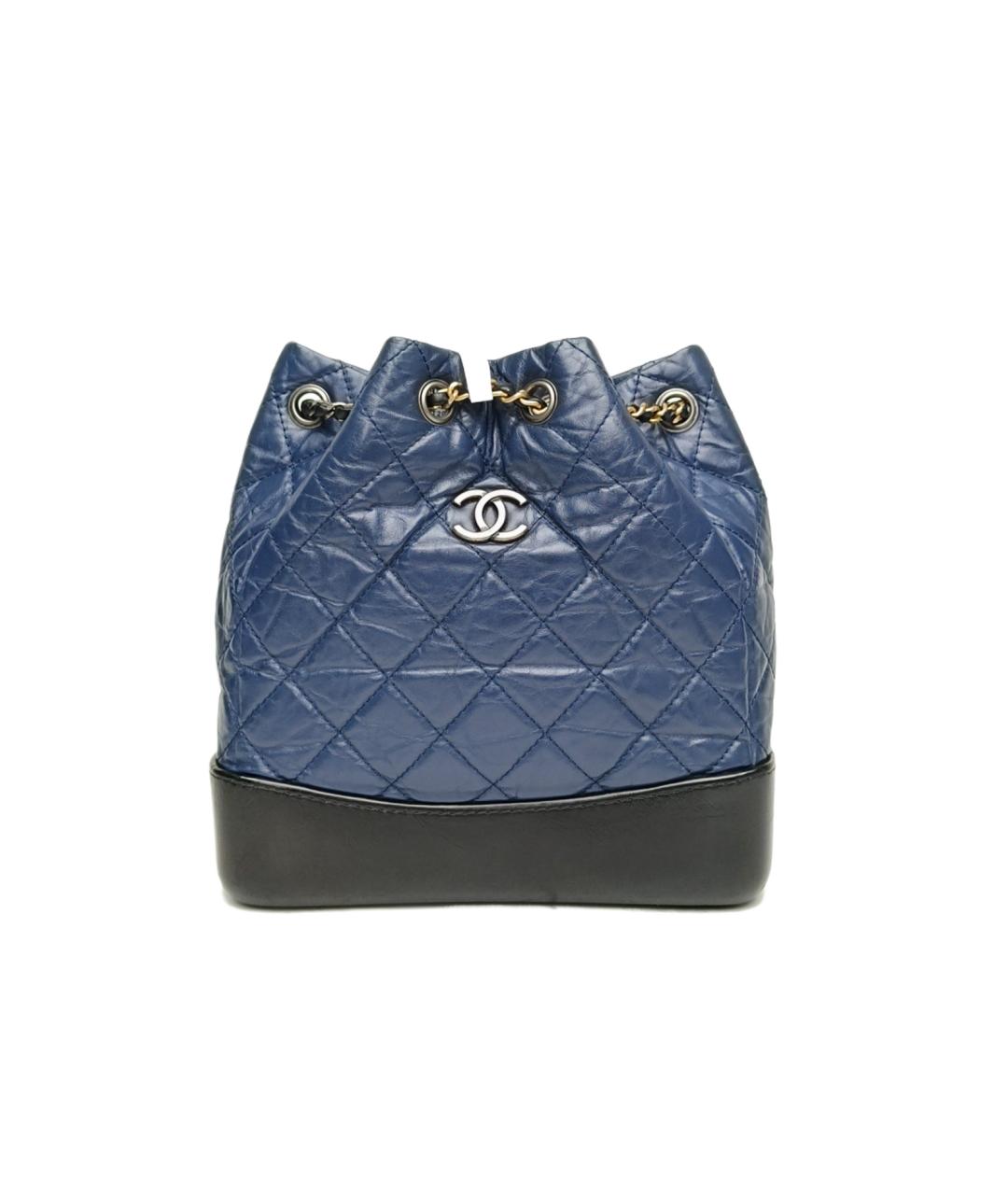CHANEL Синяя кожаная сумка через плечо, фото 1