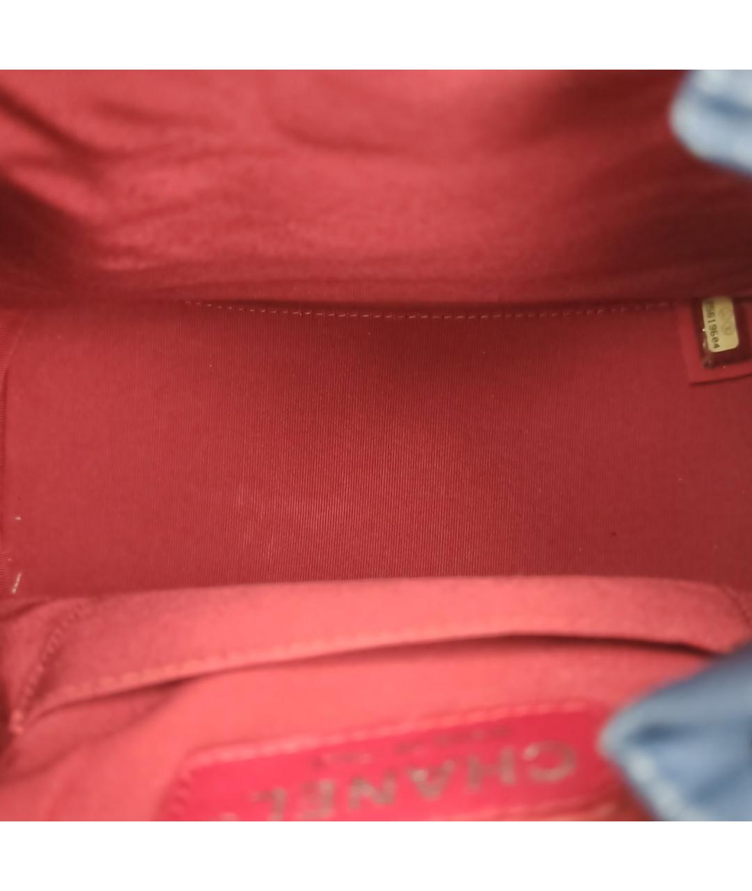 CHANEL Синяя кожаная сумка через плечо, фото 7