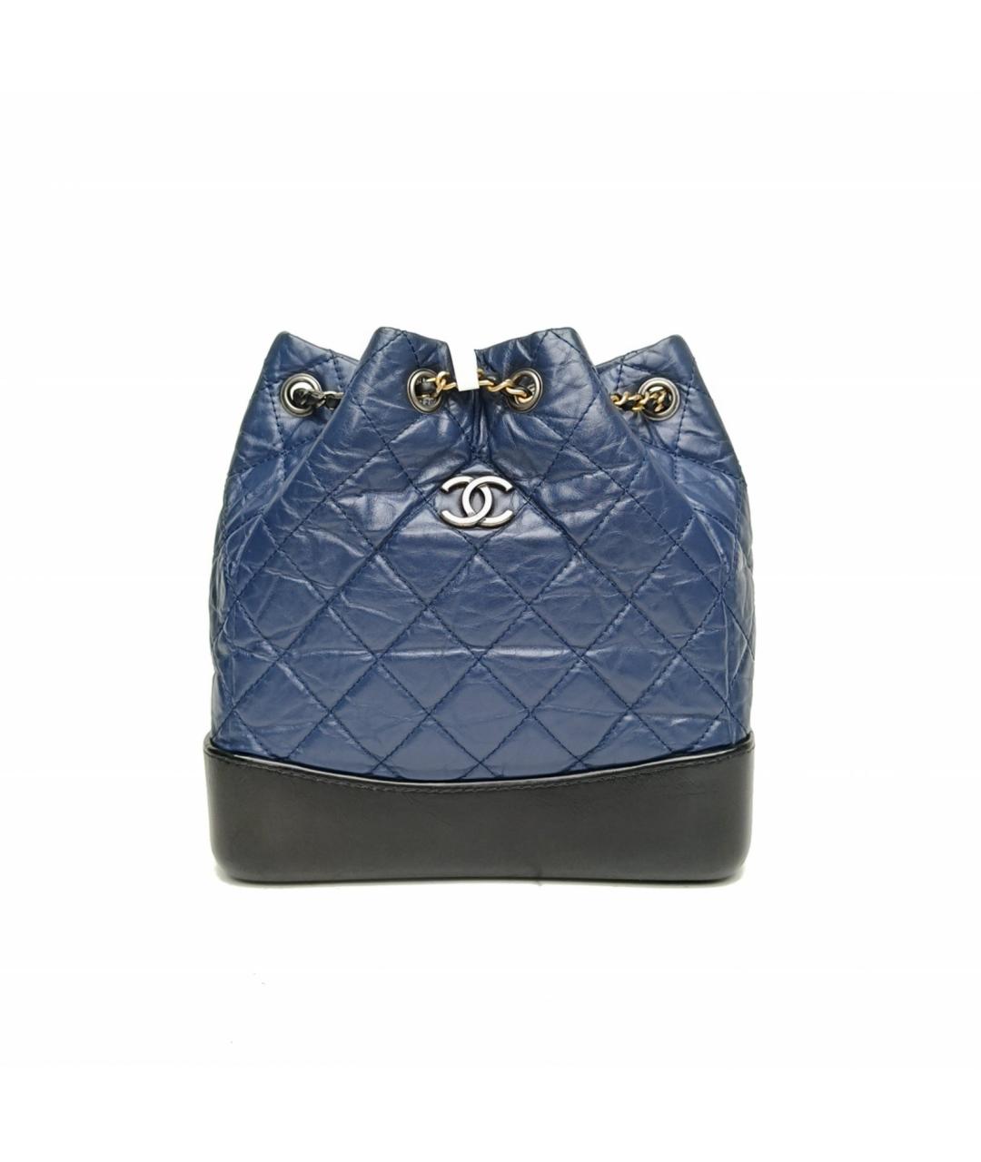 CHANEL Синяя кожаная сумка через плечо, фото 2