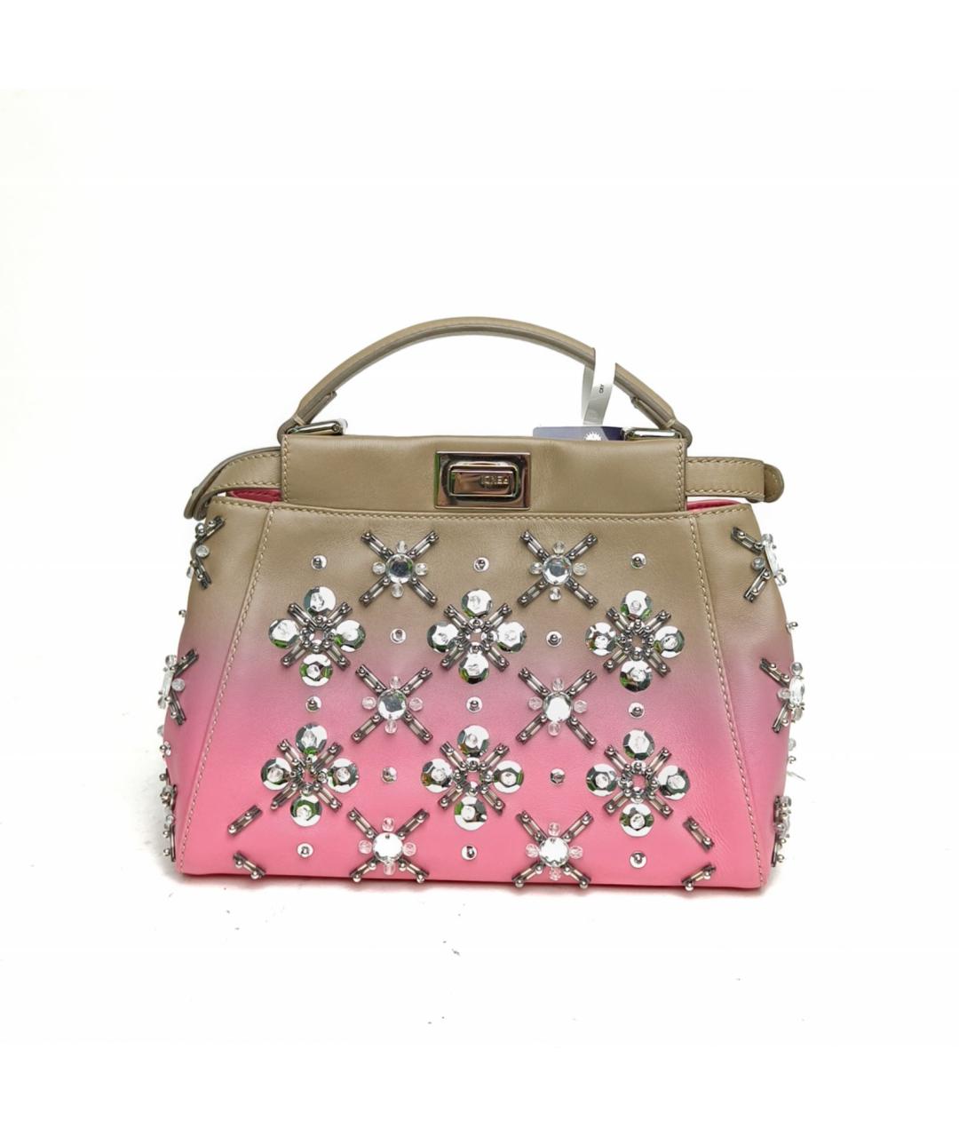 FENDI Мульти кожаная сумка с короткими ручками, фото 4