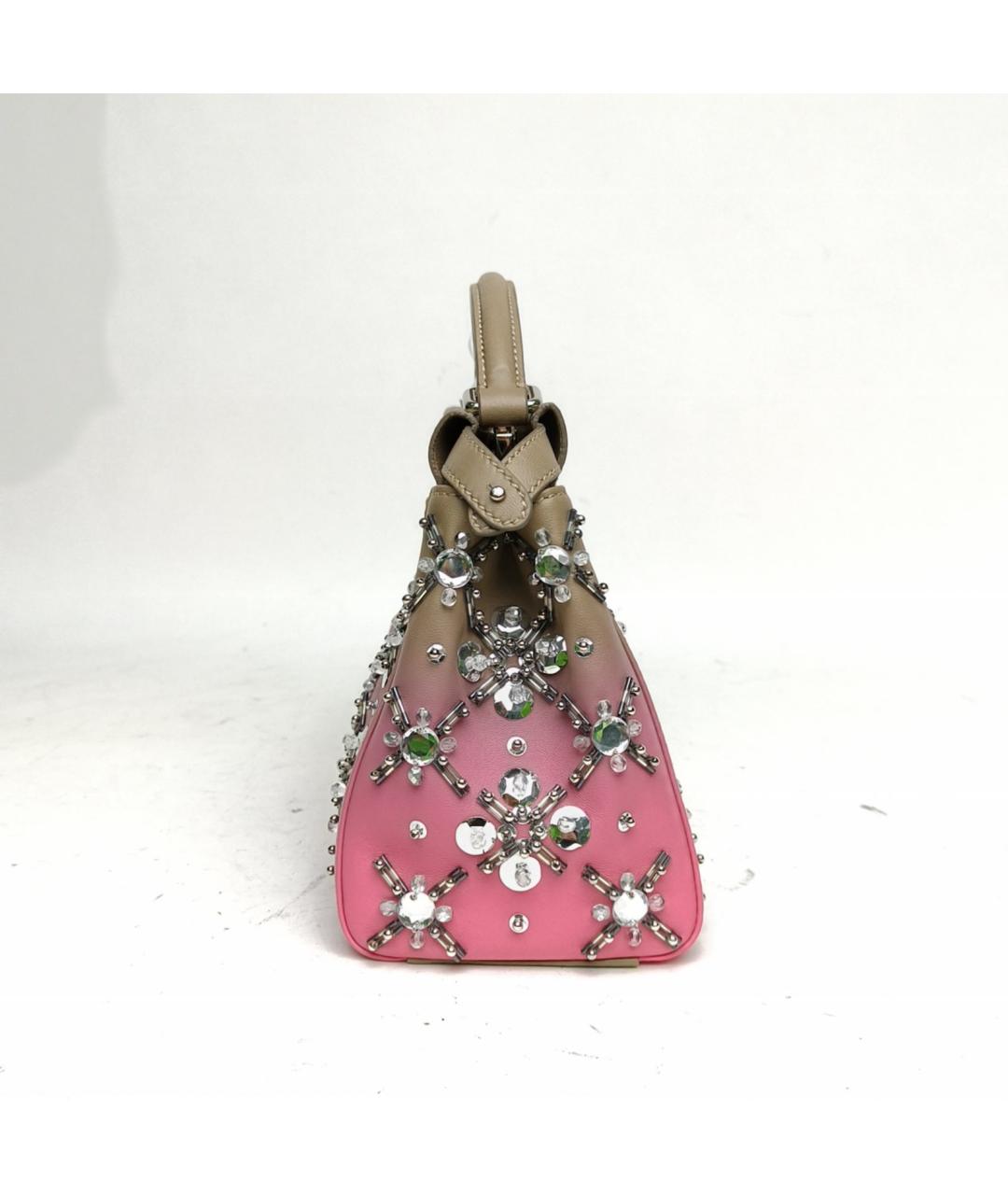 FENDI Мульти кожаная сумка с короткими ручками, фото 3